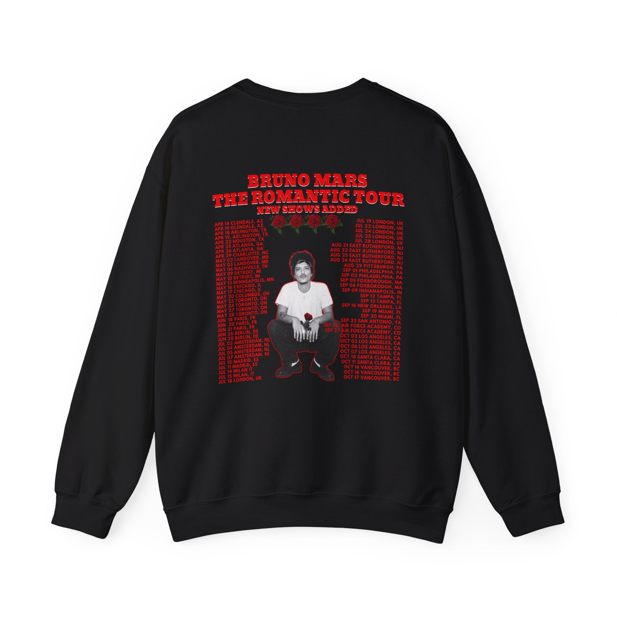 Tour Crewneck Sweatshirt — The Romantic Tour Graphic