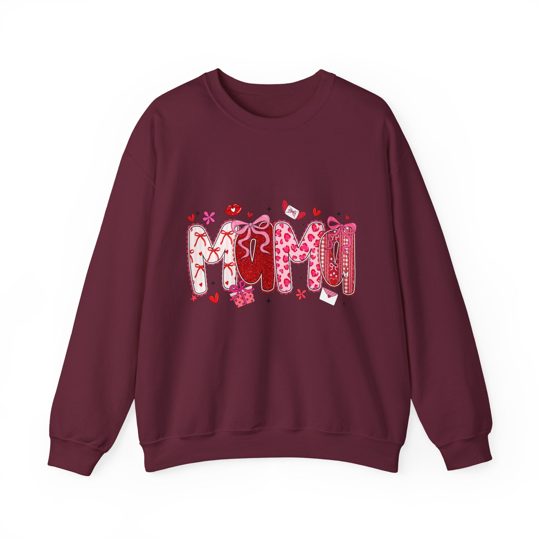 Heart Graphic Sweatshirt - Cute Valentine’s Day