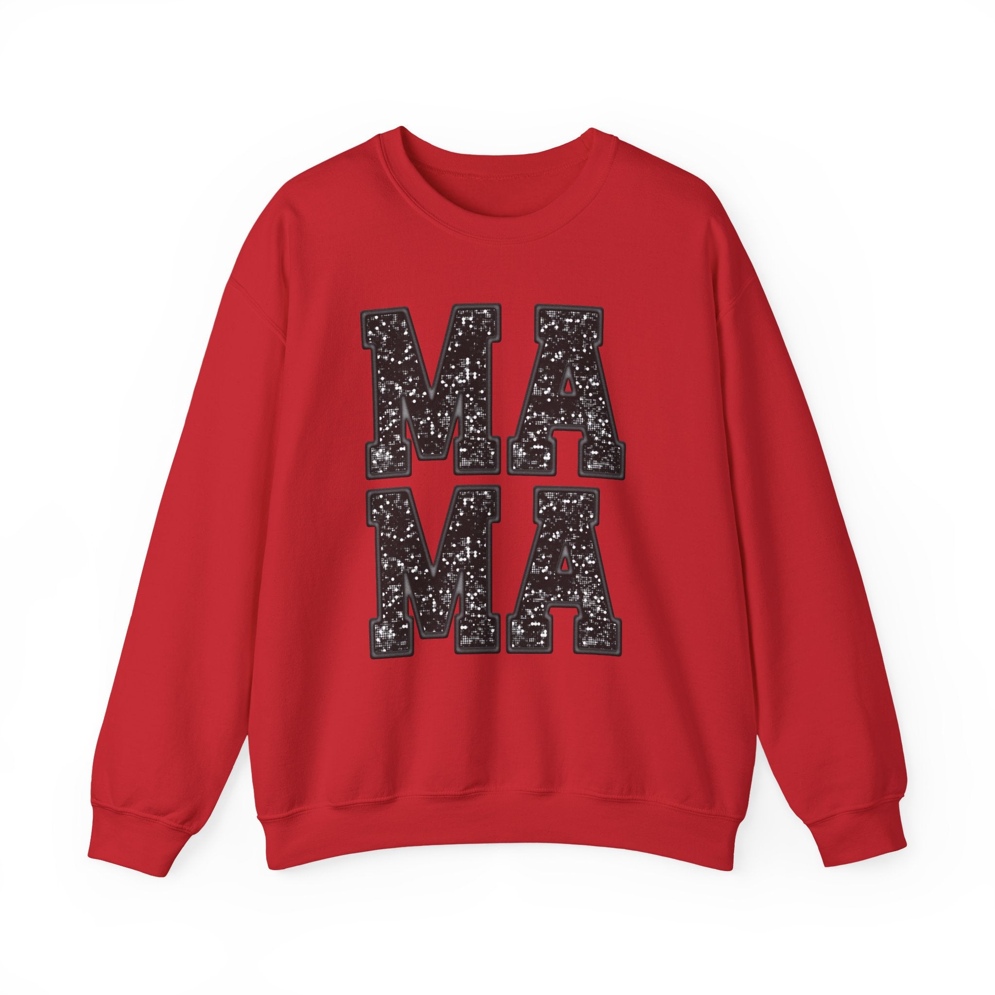 Mama Crewneck Sweatshirt — Vintage Speckled Block Letters