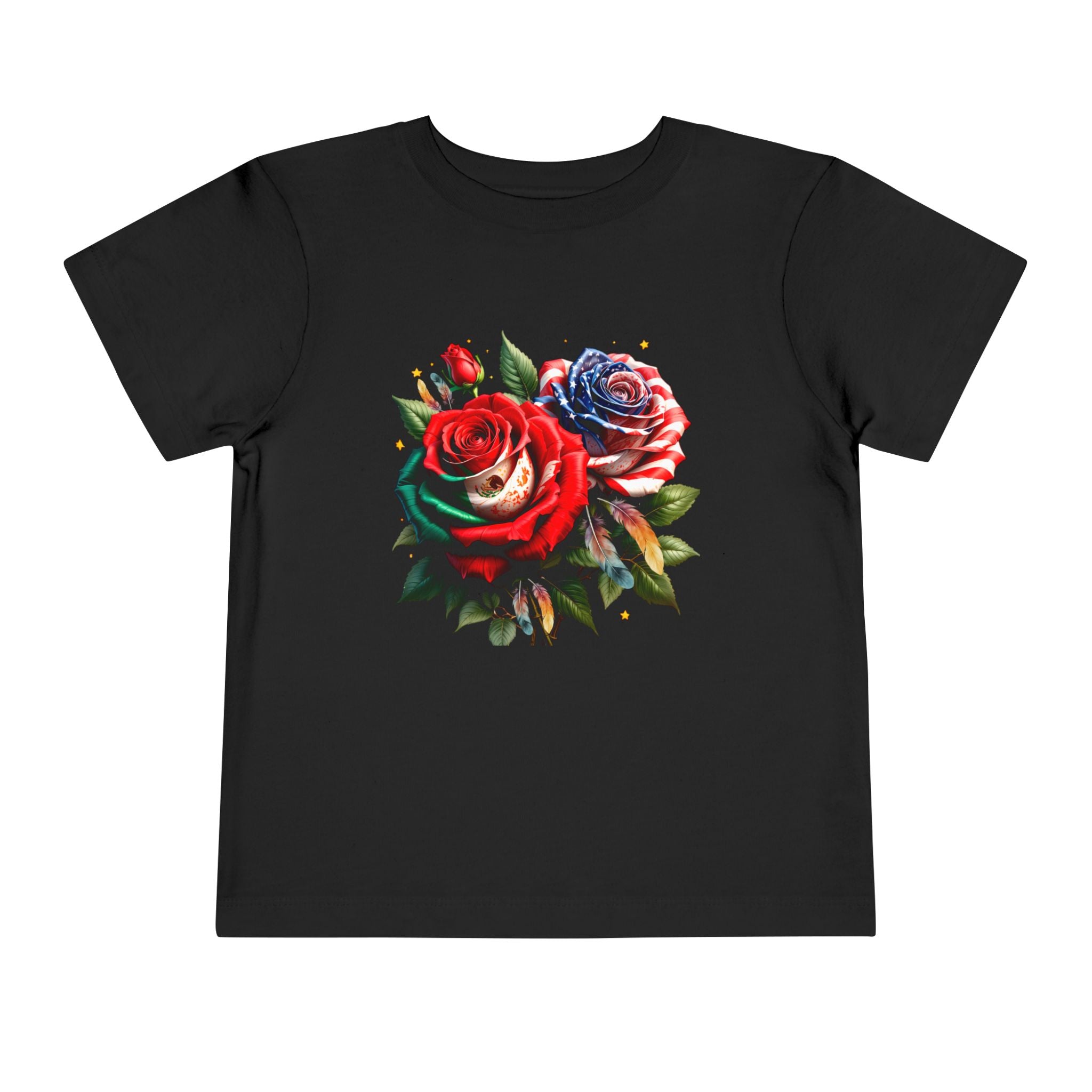 Toddler Tee — Vintage Watercolor Roses Floral Shirt for Kids