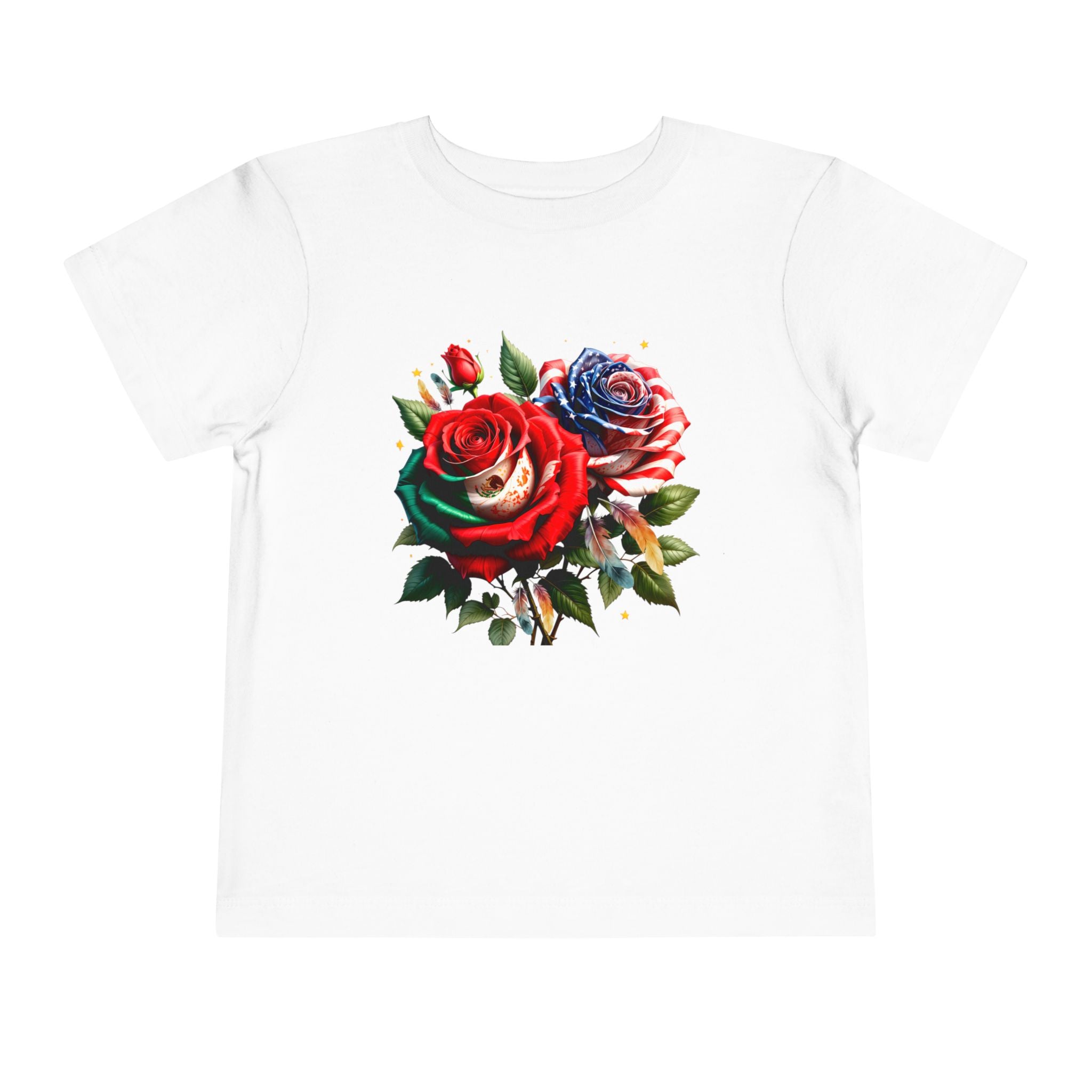 Toddler Tee — Vintage Watercolor Roses Floral Shirt for Kids