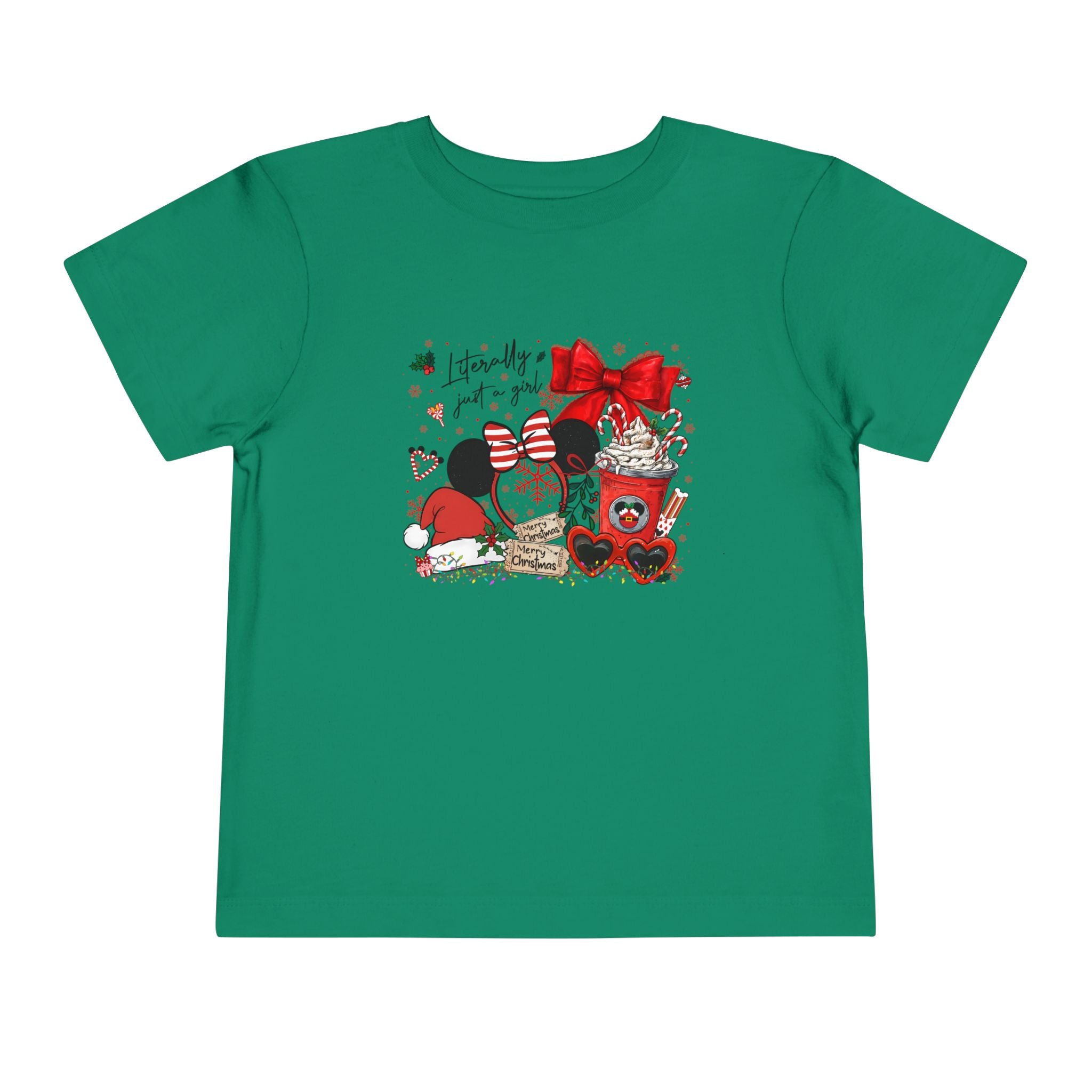 Toddler Tee — Cute Valentine Mickey Ears Coffee & Treats Design