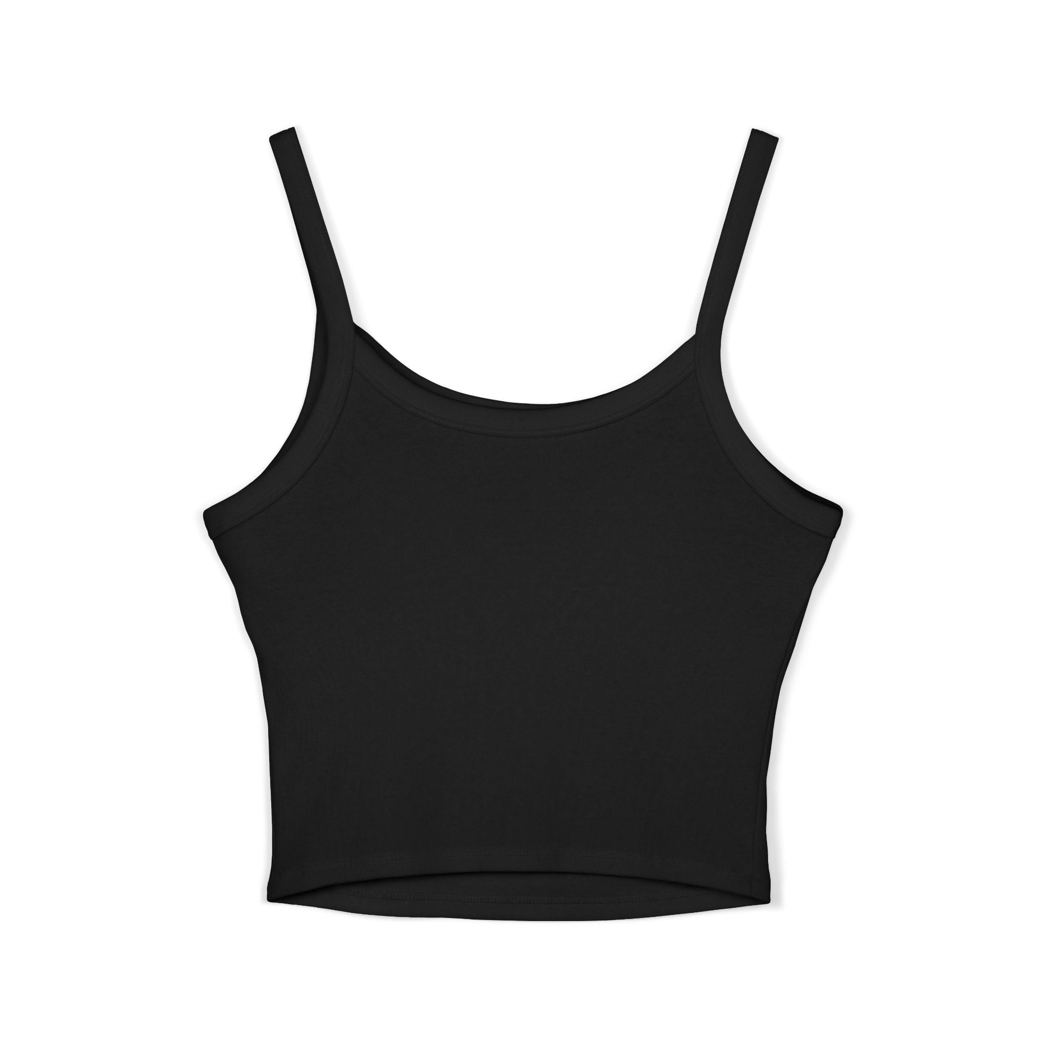 Mini Leopard Print Crop Tank Top — Women's Spaghetti Strap Graphic
