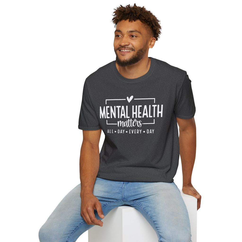 Mental Health Matters T-Shirt — "All Day • Every Day" Awareness Tee