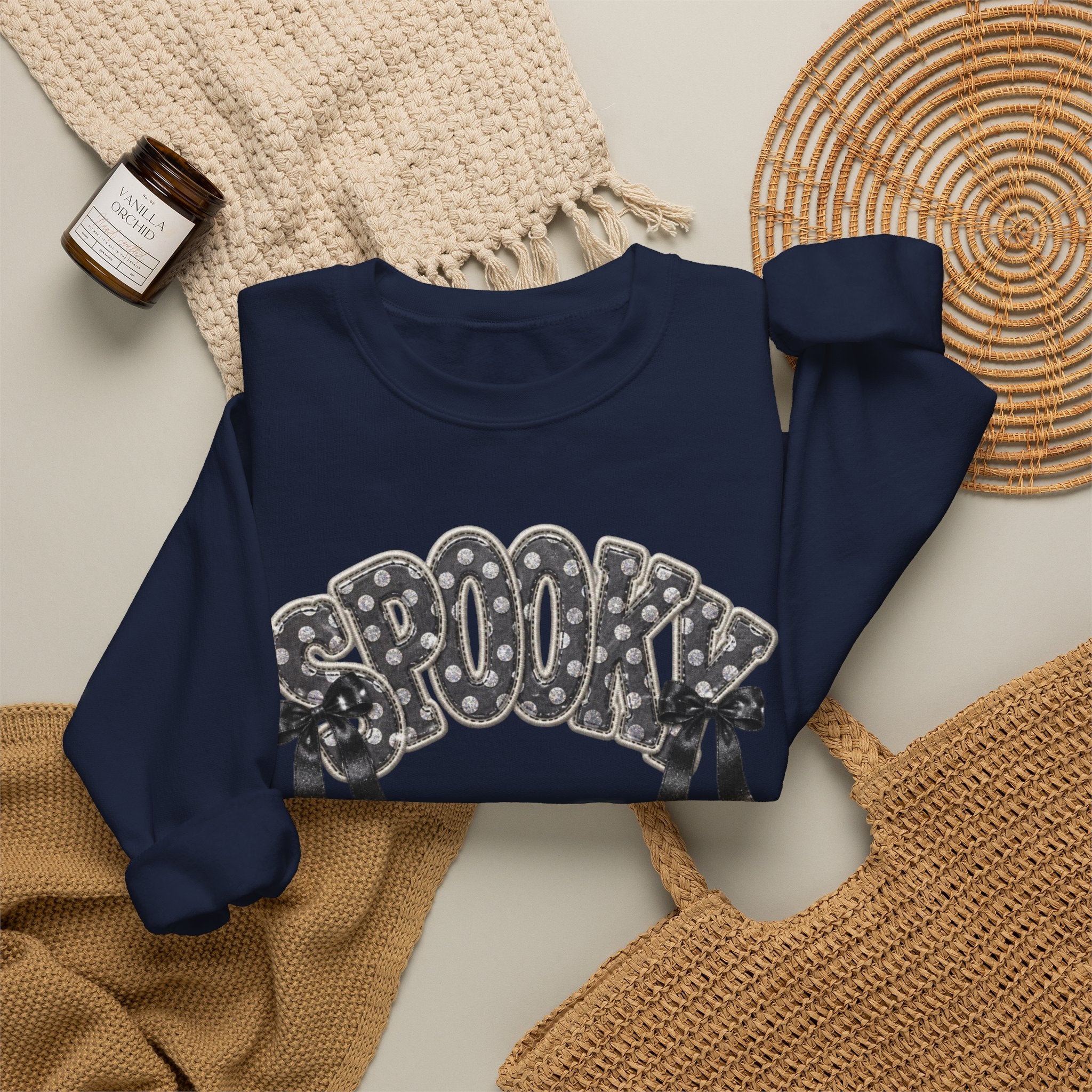 Spooky Floral 'SPOOKY' Crewneck Sweatshirt