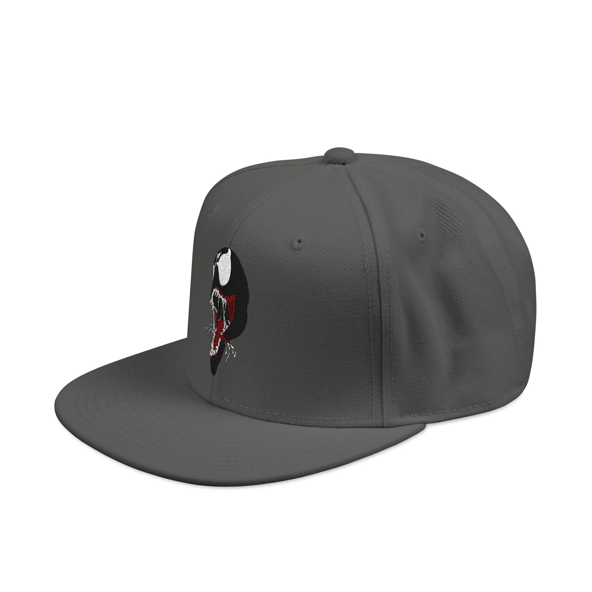 Embroidered Skull & Roses Snapback Hat — Gothic Streetwear Cap