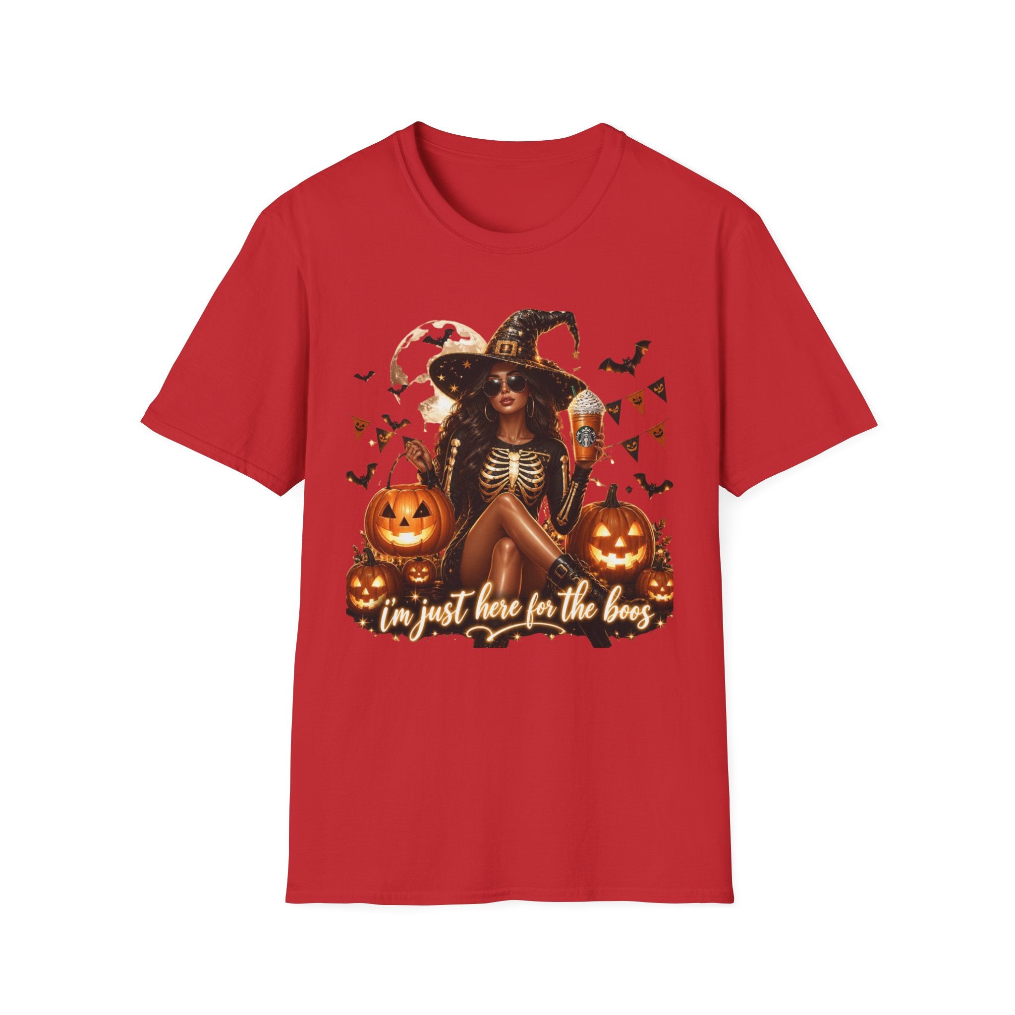 Halloween Witch T-Shirt — "And Just Here in the Boo" Graphic Tee