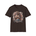 Graphic T-Shirt - 'Stay Humble' Floral Girl Vintage Coffee Tee
