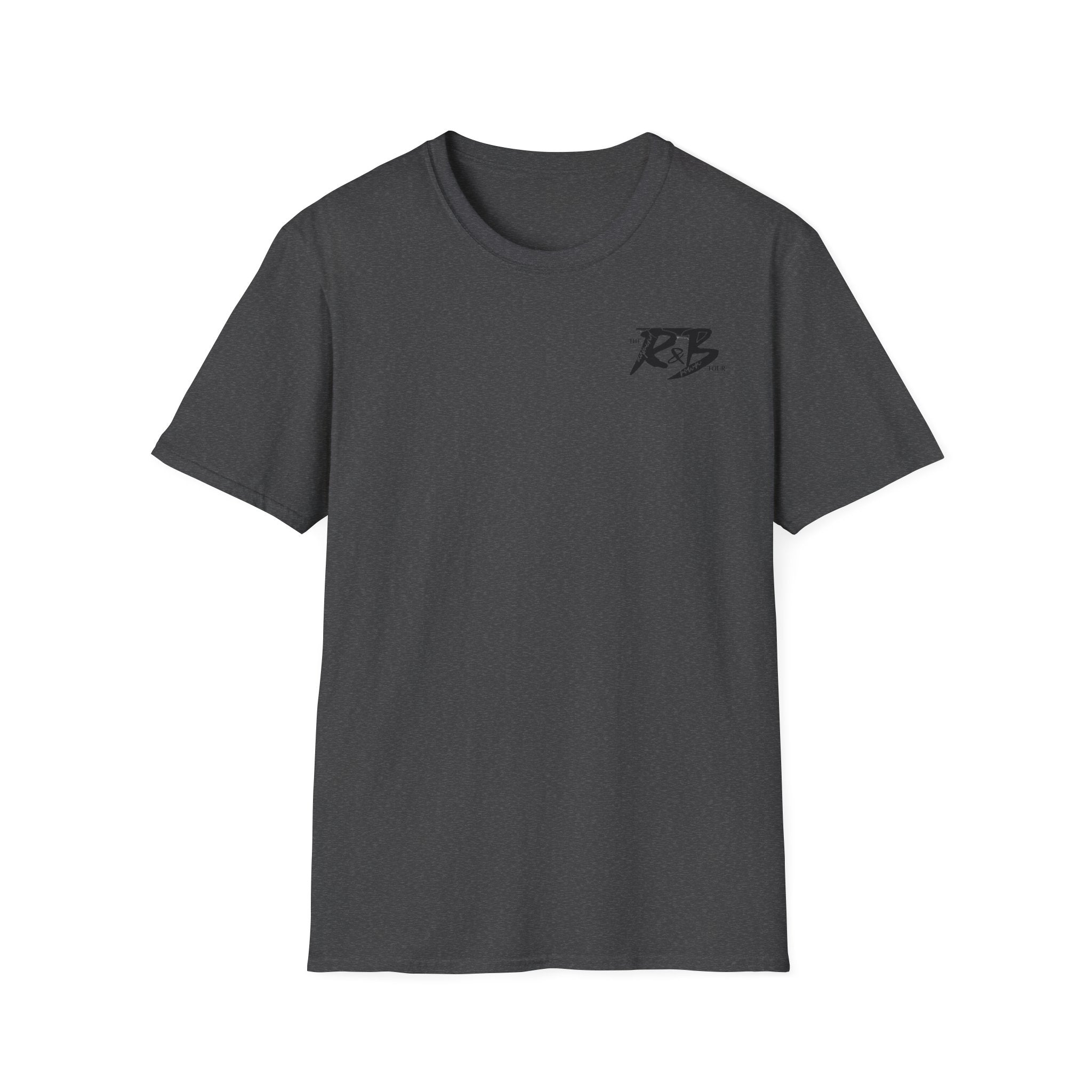 R&B Minimalist Logo T-Shirt — Retro Script Chest Print