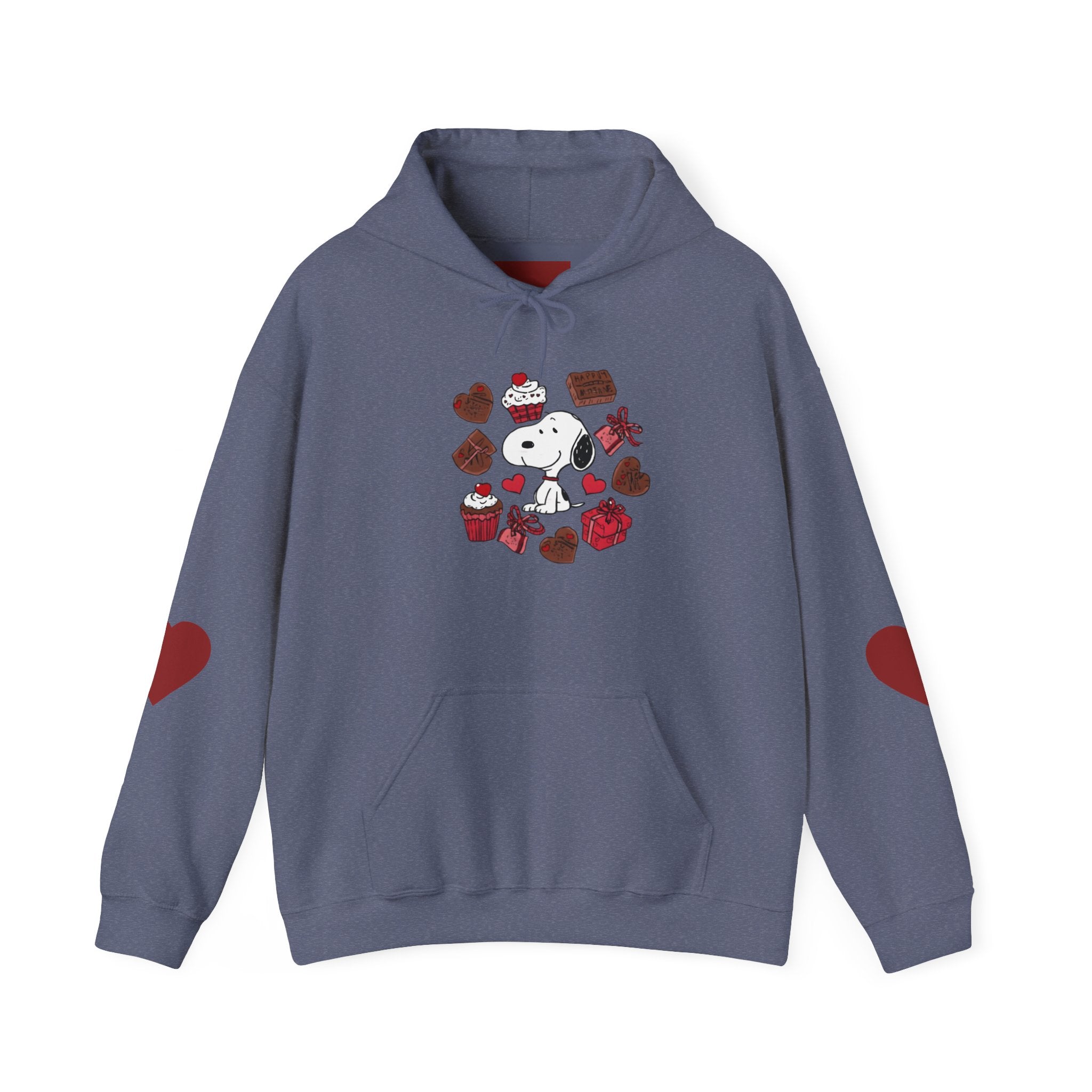 Snoopy Valentine Heart Hoodie | Cute Chocolate Cupcake Love Design