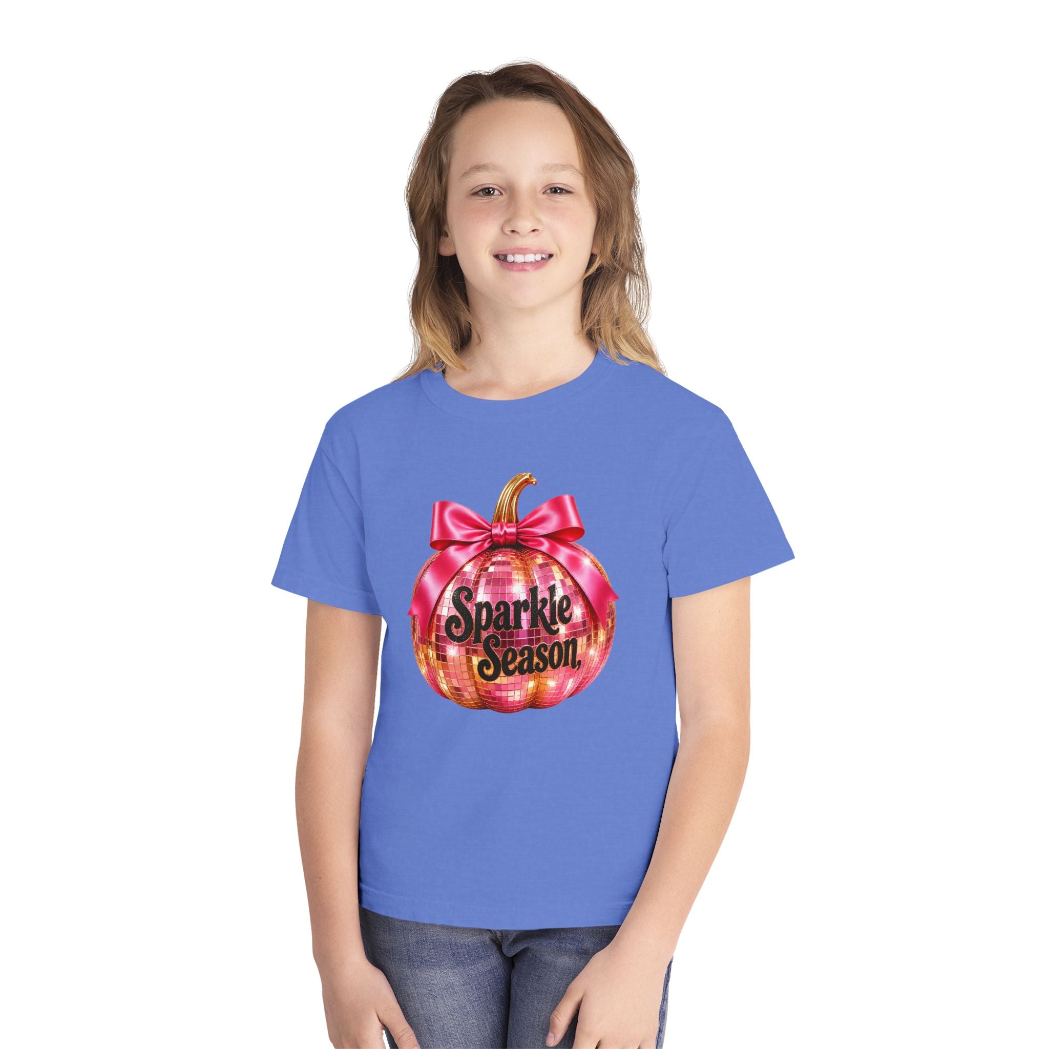 Sparkle Season Pumpkin Youth T‑Shirt
