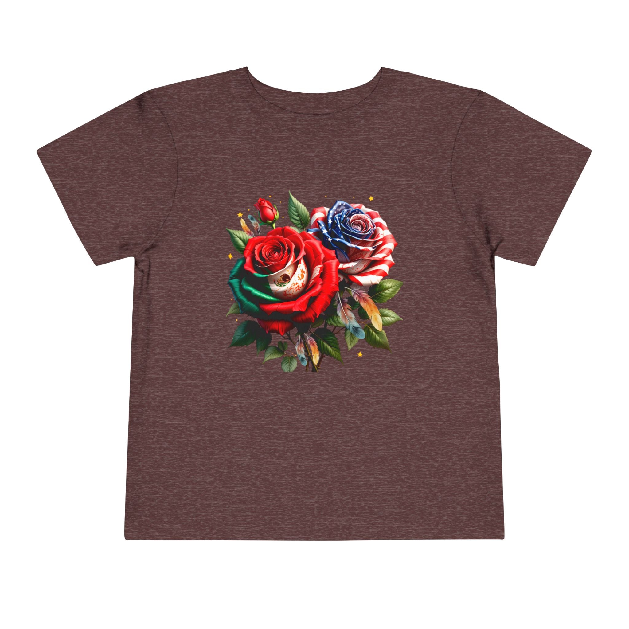 Toddler Tee — Vintage Watercolor Roses Floral Shirt for Kids