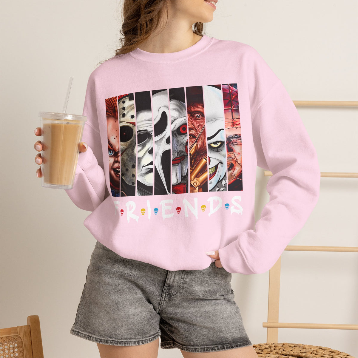 Horror Icons 'Friends' Crewneck Sweatshirt