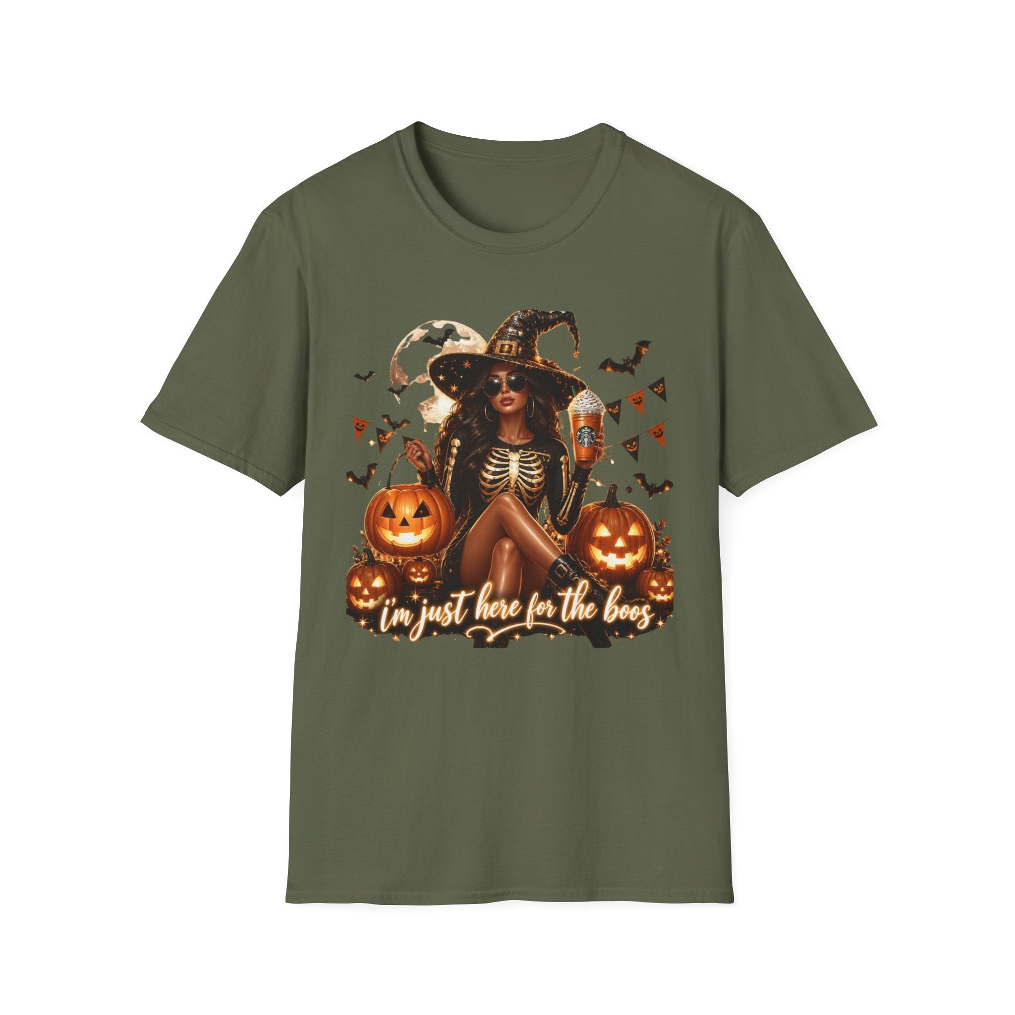 Halloween Witch T-Shirt — "And Just Here in the Boo" Graphic Tee