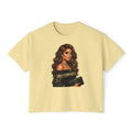 Unstoppable Woman Boxy Tee — Empowerment Graphic Crop Top