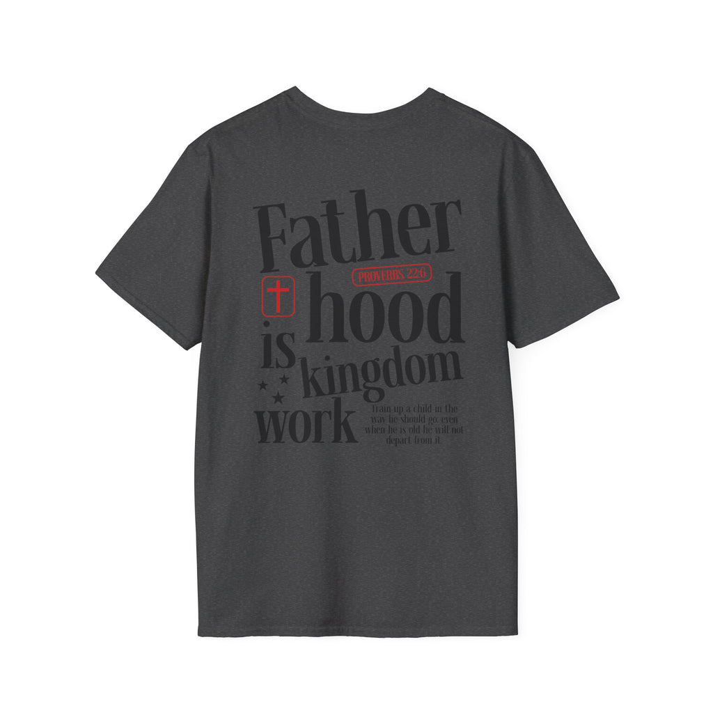 Fatherhood T-Shirt — Minimal 'Father + Hood' Dad Tee | New Dad Gift, Father’s Day