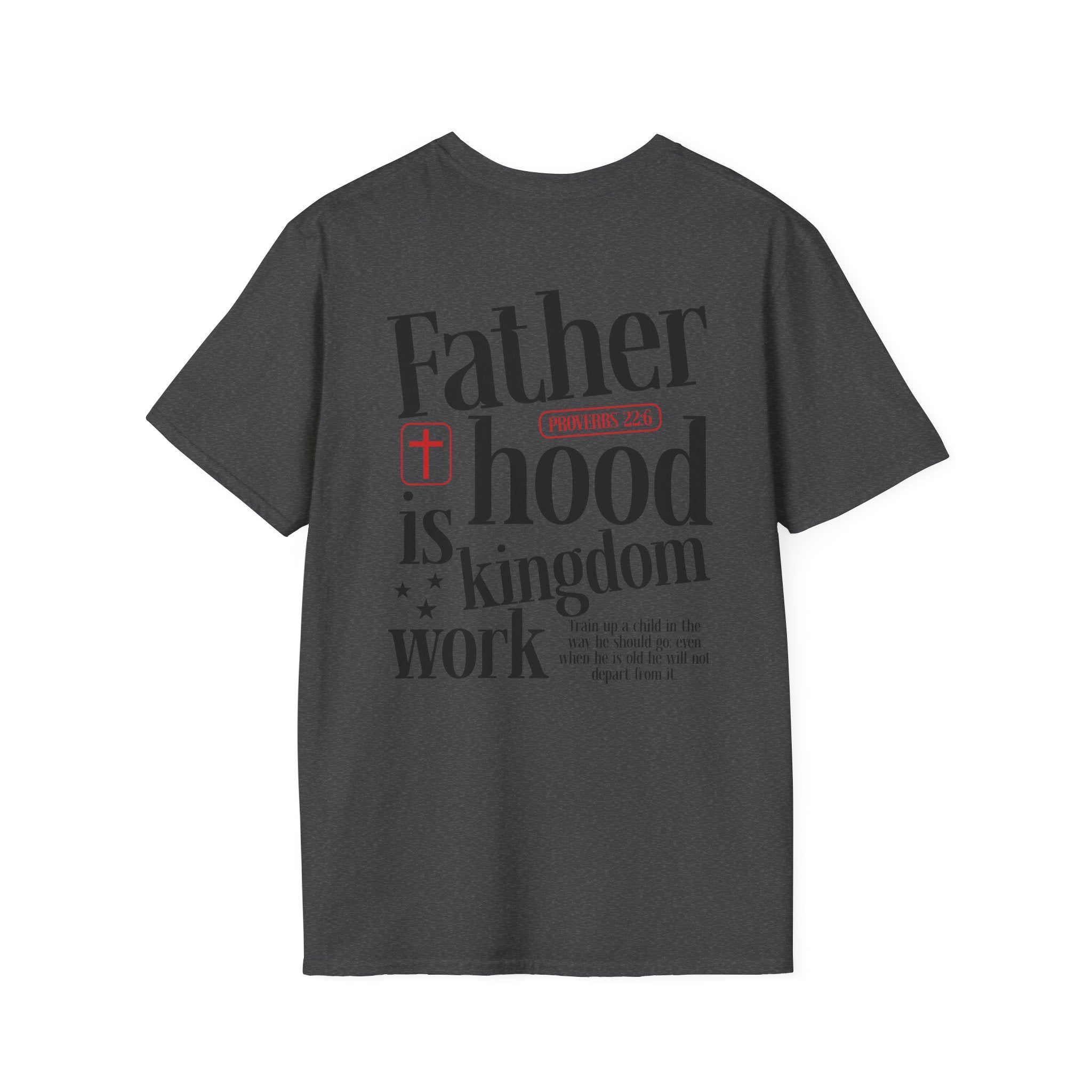 Fatherhood T-Shirt — Minimal 'Father + Hood' Dad Tee | New Dad Gift, Father’s Day