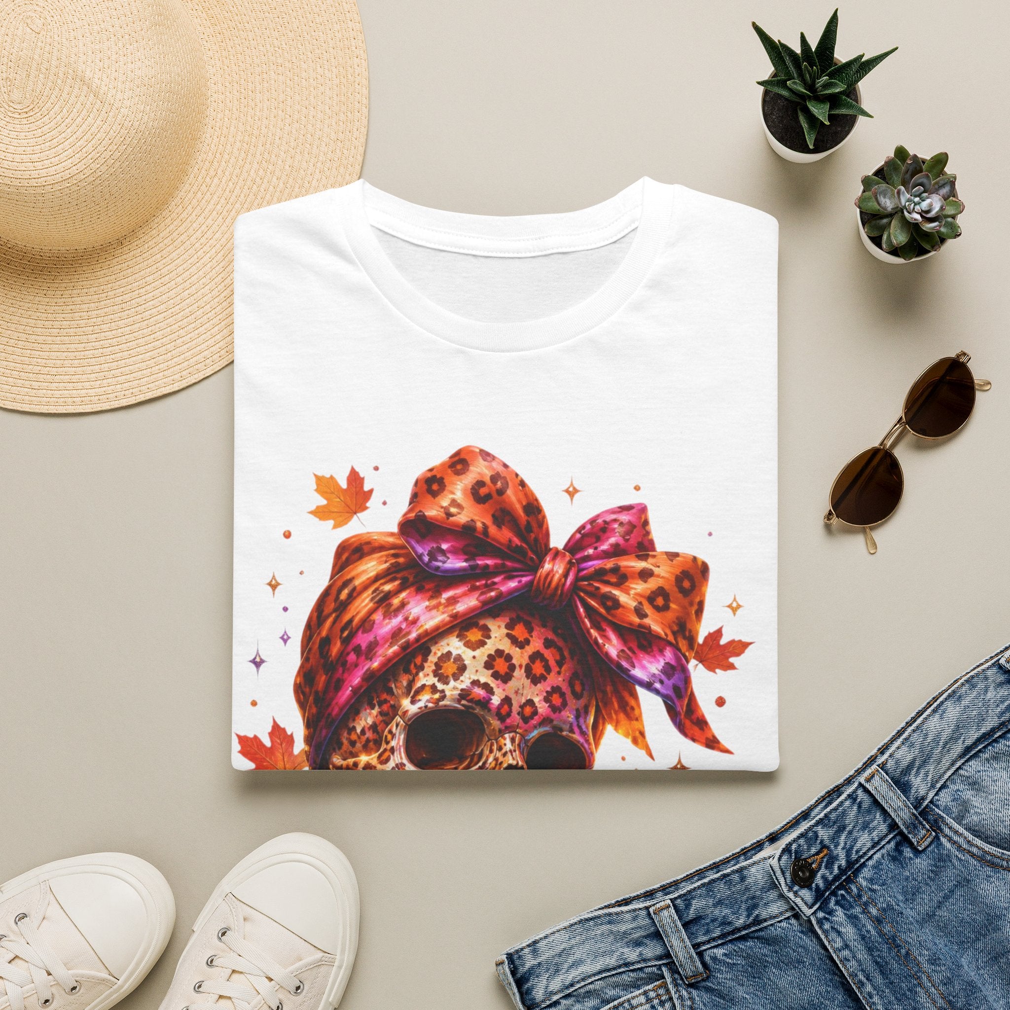 Spooky and Spicy Leopard Skull T-Shirt