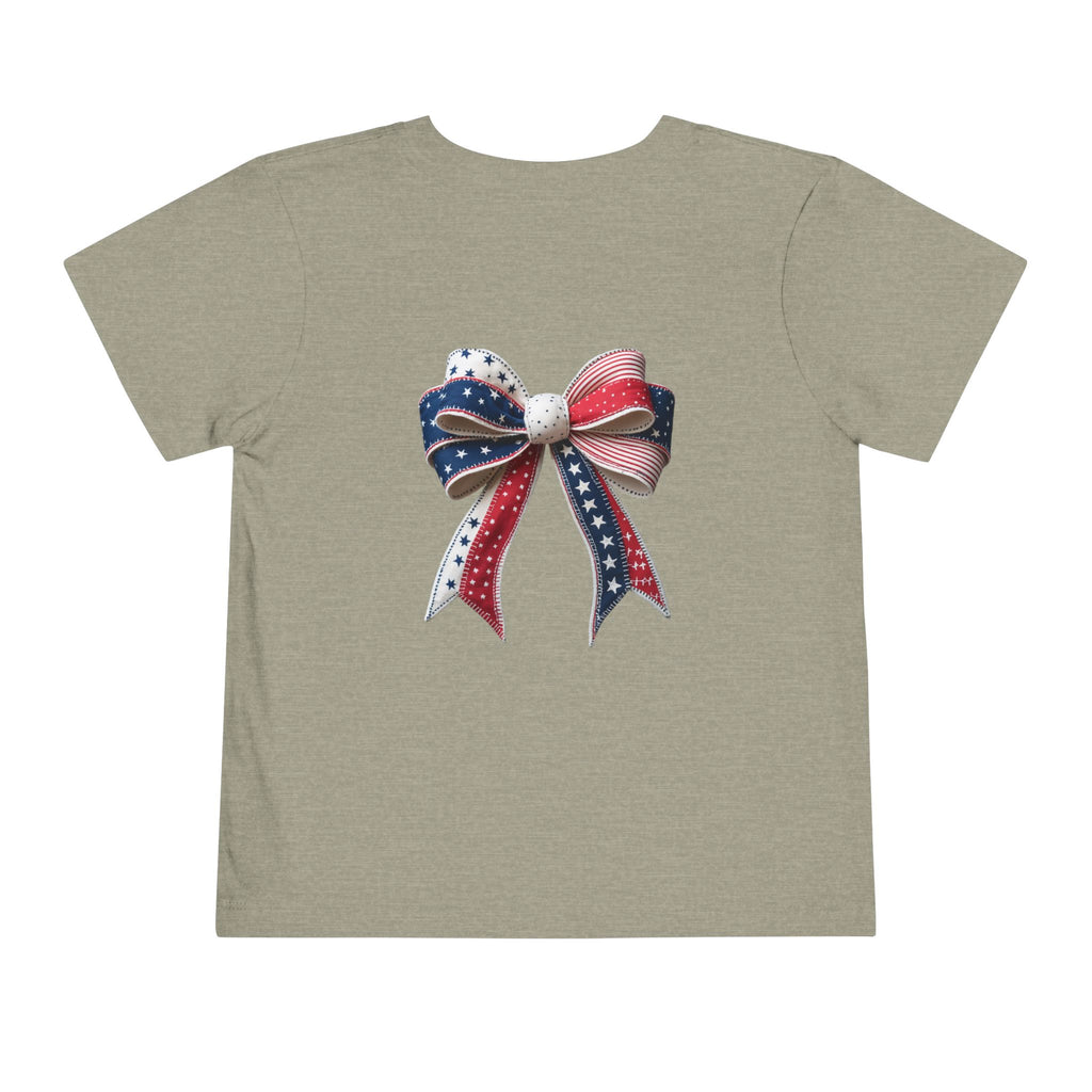 Toddler Tee - "Stay Spangled Sassy" Patriotic Bow 4th of July Shirt