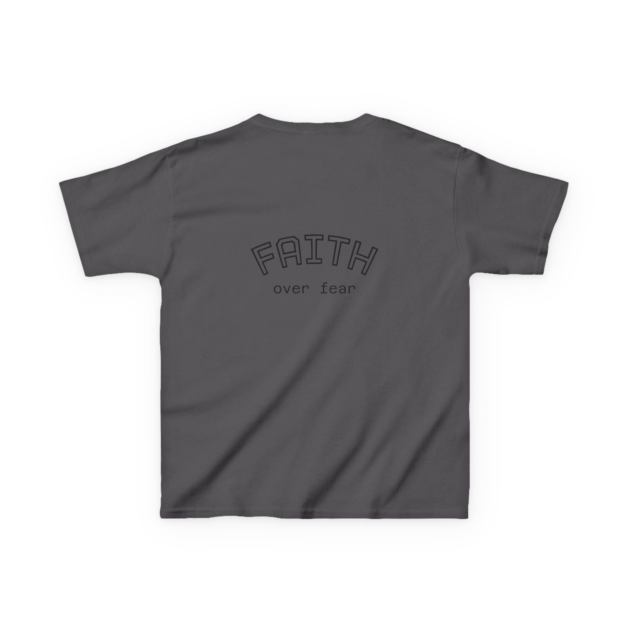 Faith Over Fear Kids T-Shirt | Christian Typography Tee