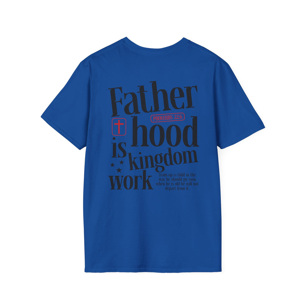 Fatherhood T-Shirt — Minimal 'Father + Hood' Dad Tee | New Dad Gift, Father’s Day