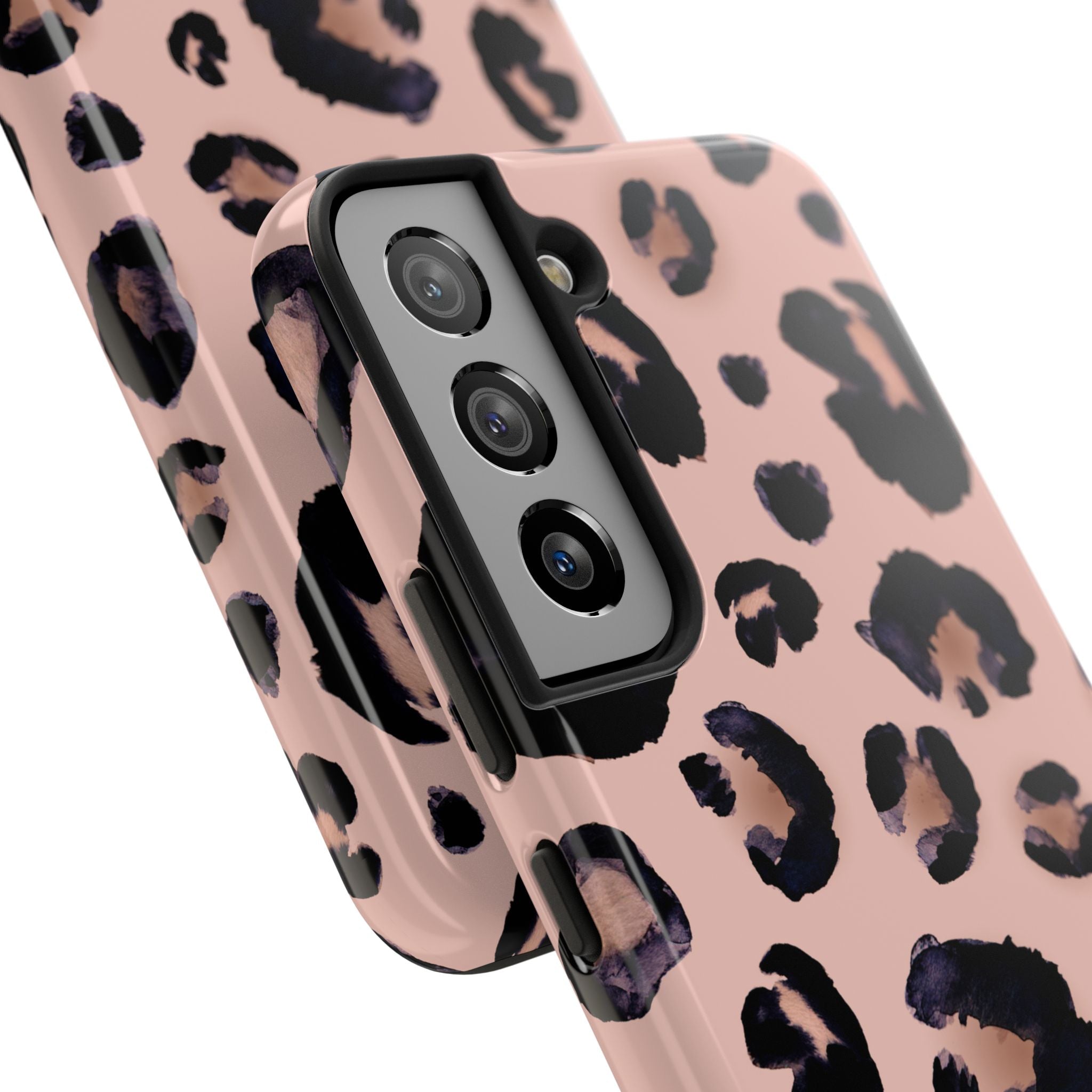 Leopard Print Tough Phone Case — Pink Animal Print Protective Cover