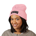 Motherhood Embroidered Cuffed Beanie — 'Ain't No Hood Like Motherhood' Cozy Knit Hat