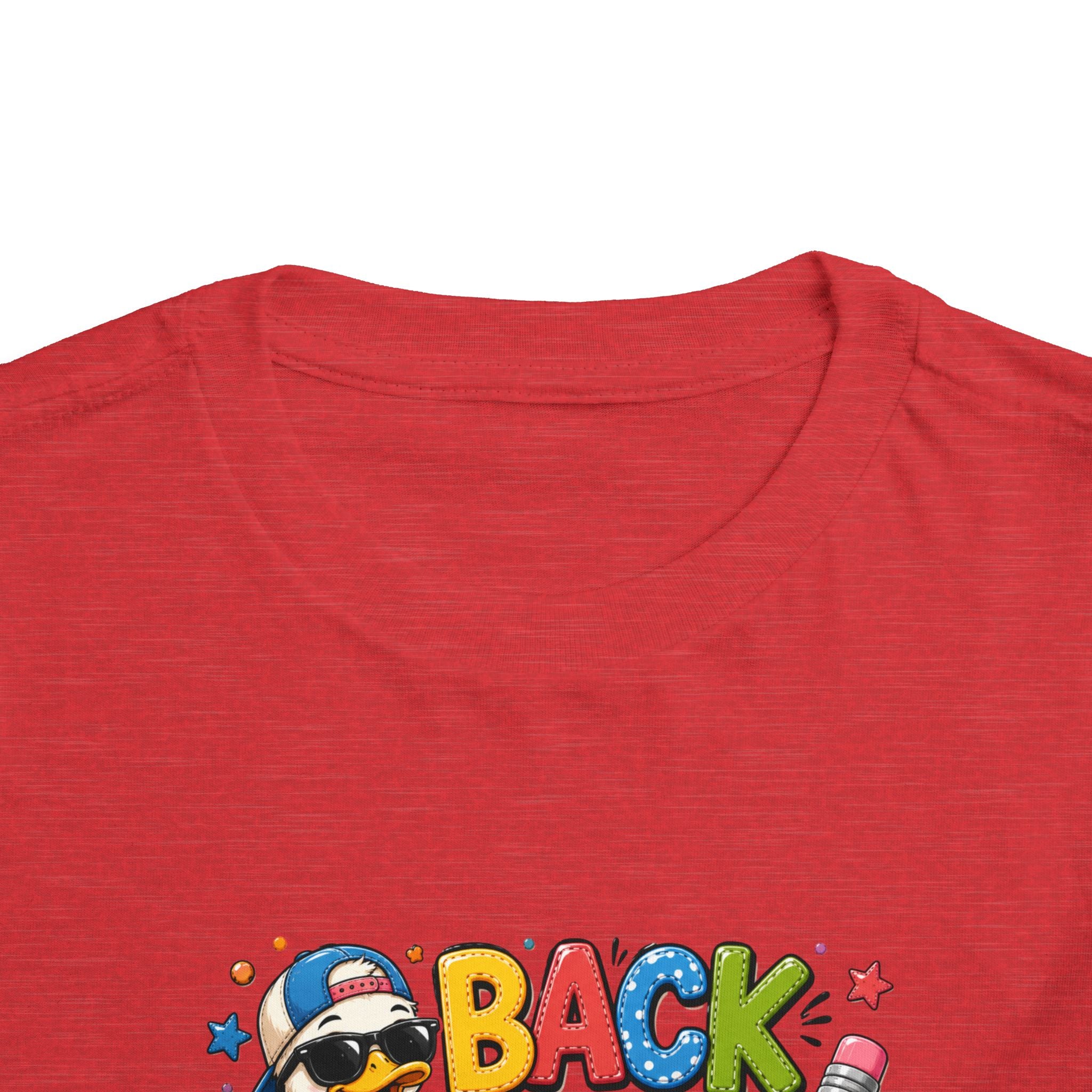 Back to School Toddler Tee — Cute Penguin School Bus Design
