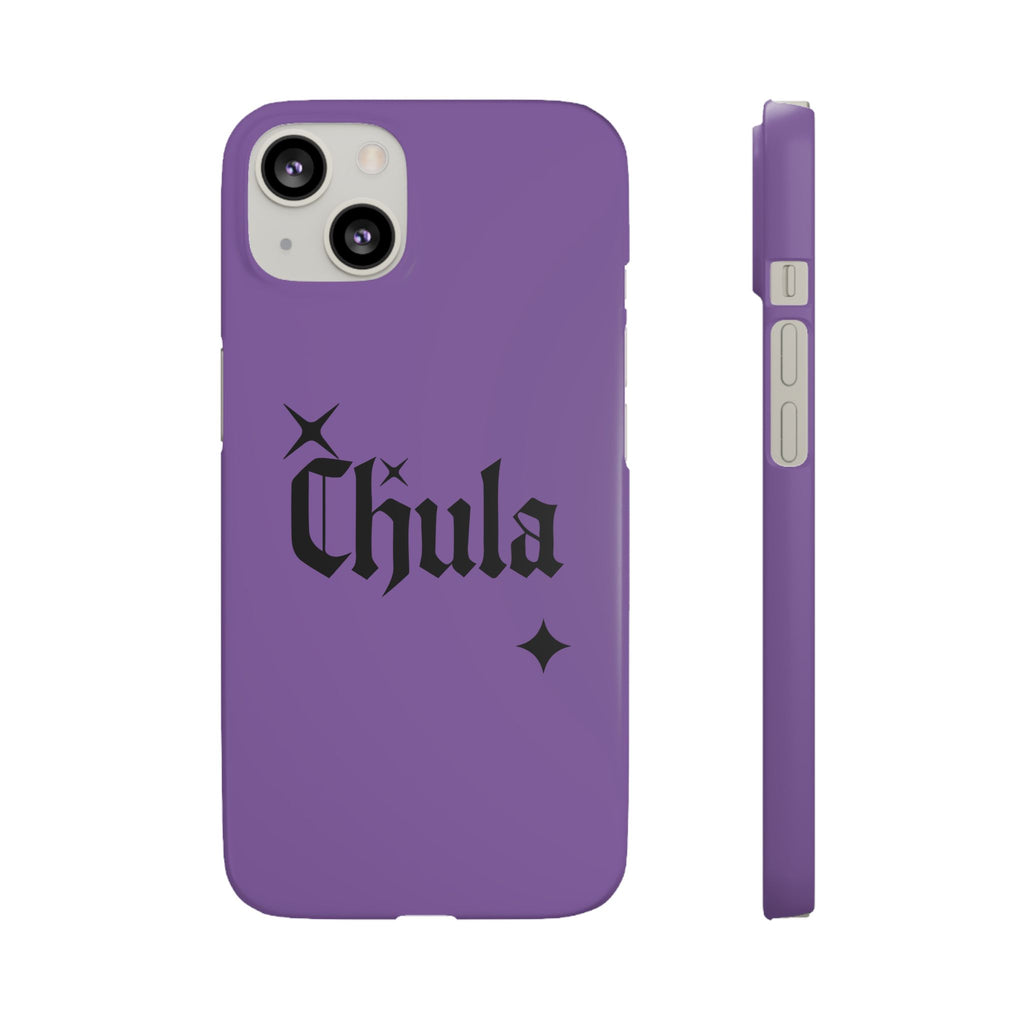 Chula Gothic Script Phone Case | Purple Snap Case