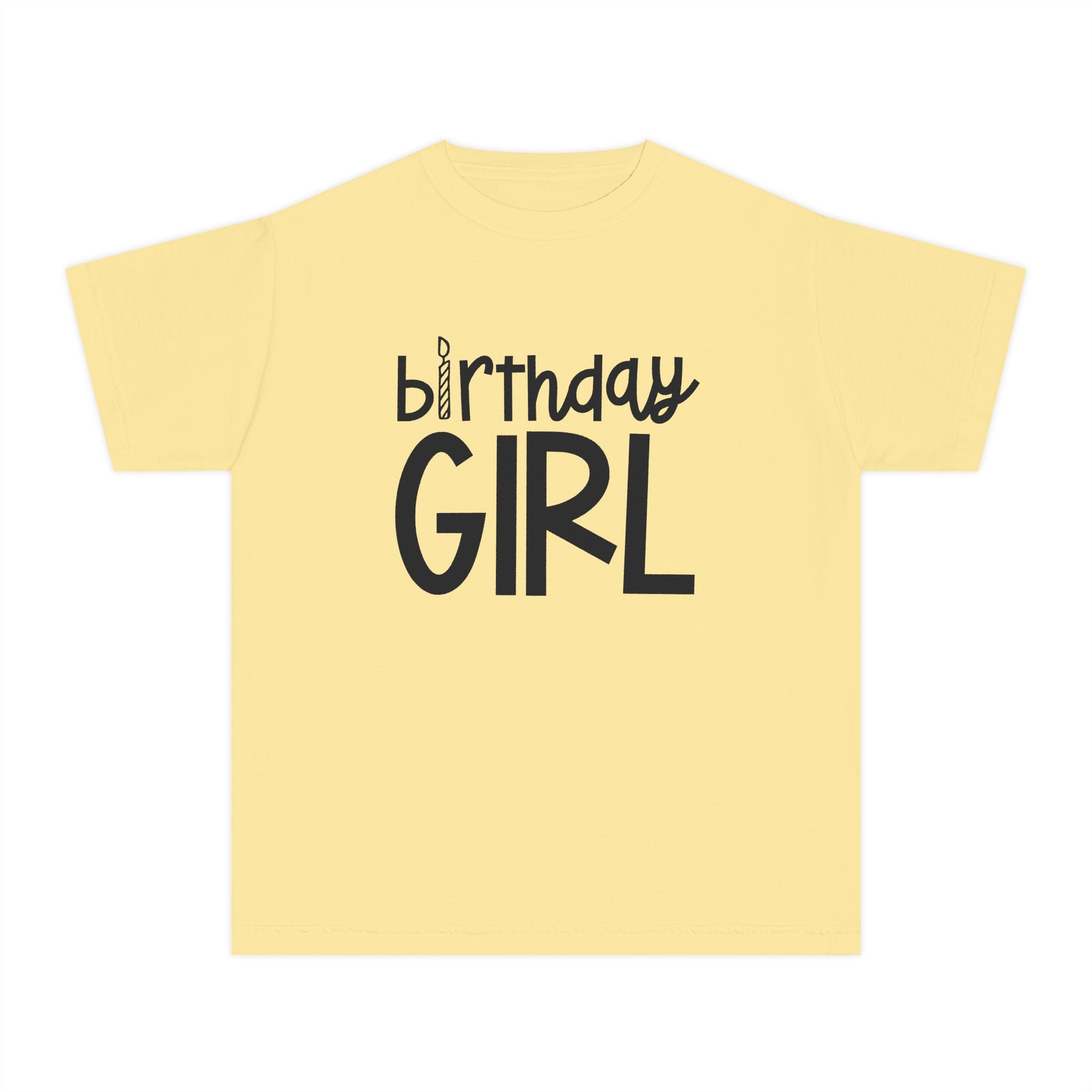 Birthday Girl Tee — Kids 4th Birthday Shirt with Pink Balloon Back Design