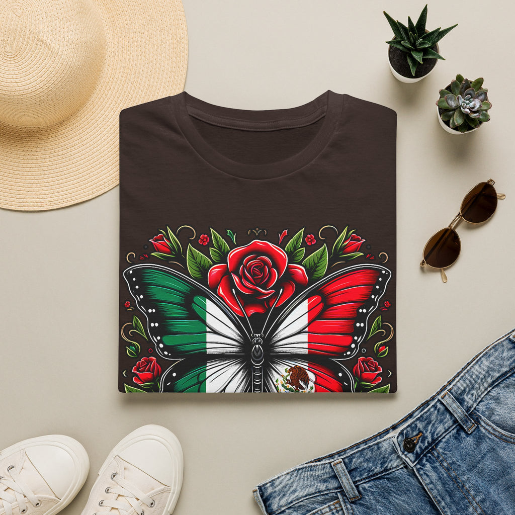 Mexican Flag Butterfly T-Shirt — Rose & Eagle Graphic Tee