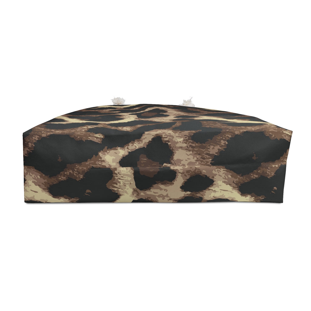 Leopard Print Weekender Bag — Chic Animal Print Travel Tote