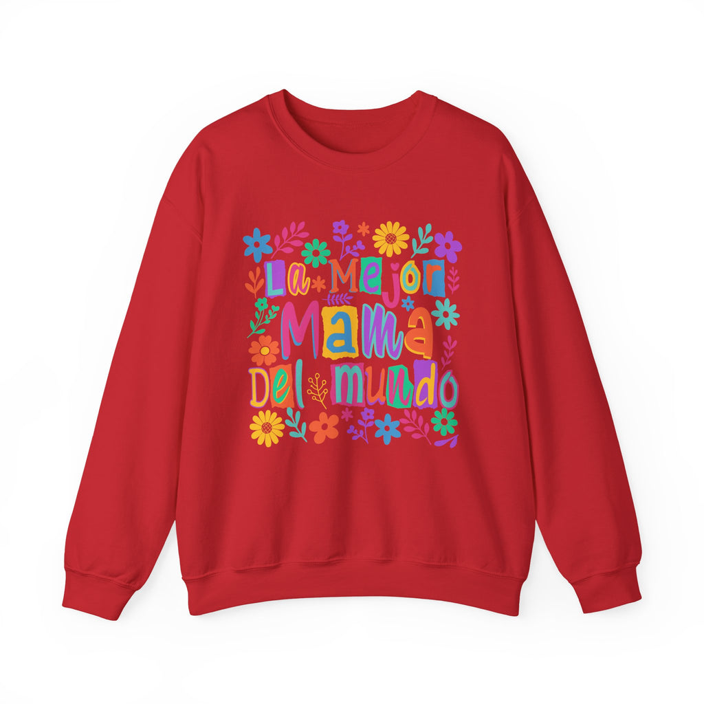 Sweatshirt — La Mejor Mamá del Mundo Floral Mother's Day Crewneck