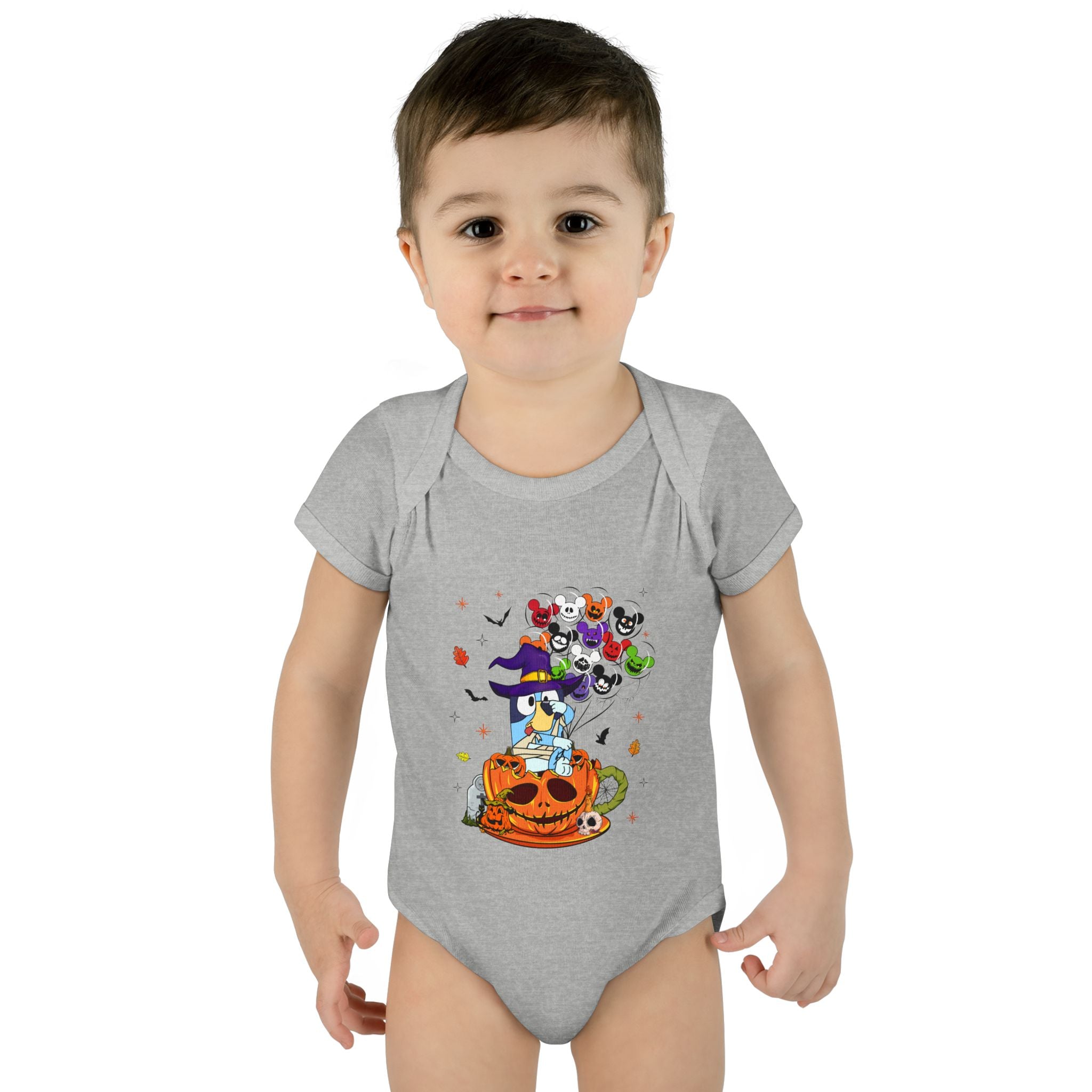 Infant Halloween Witch Pumpkin Bodysuit – Cute Baby Trick-or-Treat Costume