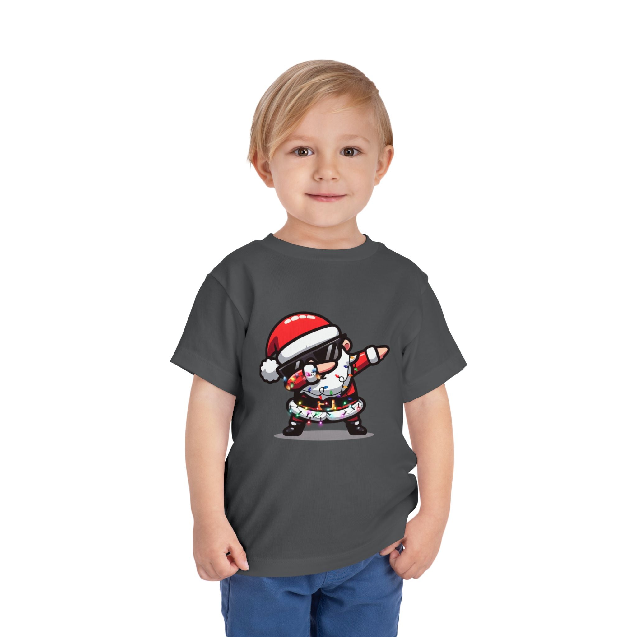 Toddler Tee — Dabbing Santa Holiday Kids Shirt