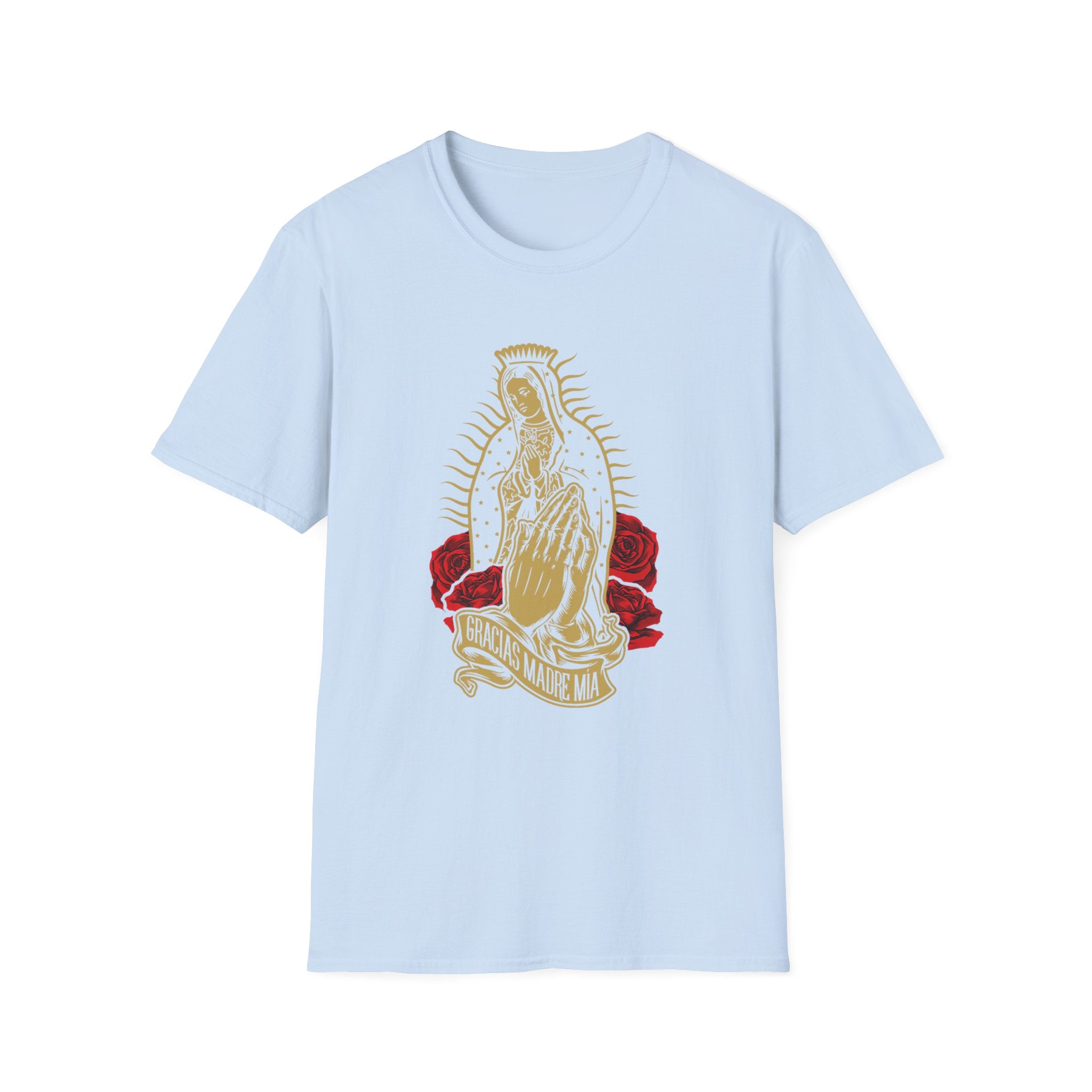 Our Lady of Guadalupe T-Shirt | Virgin Mary illustration, roses