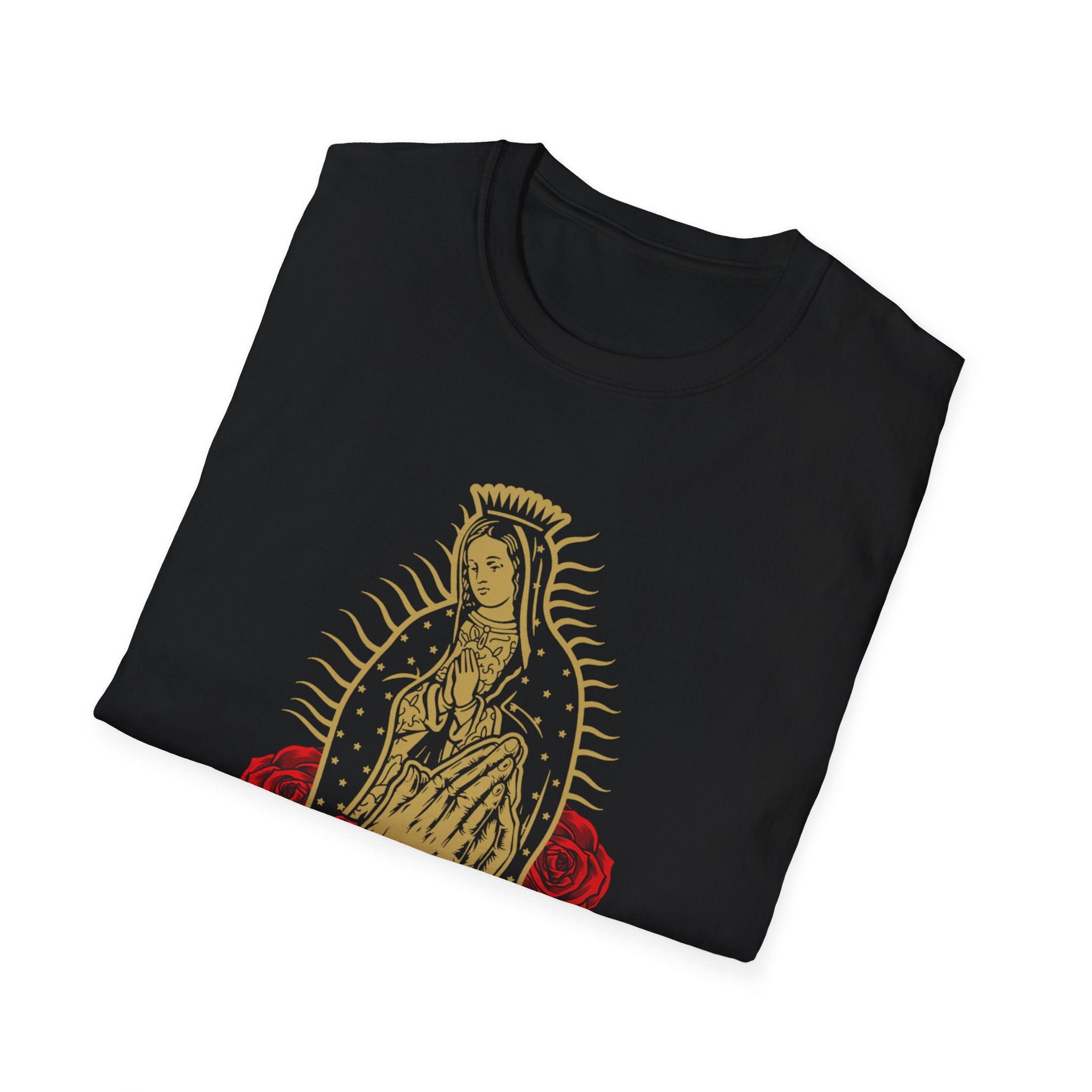 Our Lady of Guadalupe T-Shirt | Virgin Mary illustration, roses