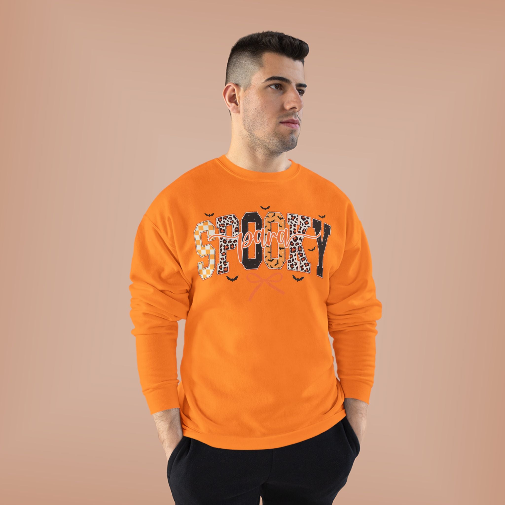 Spooky Leopard Halloween Crewneck Sweatshirt