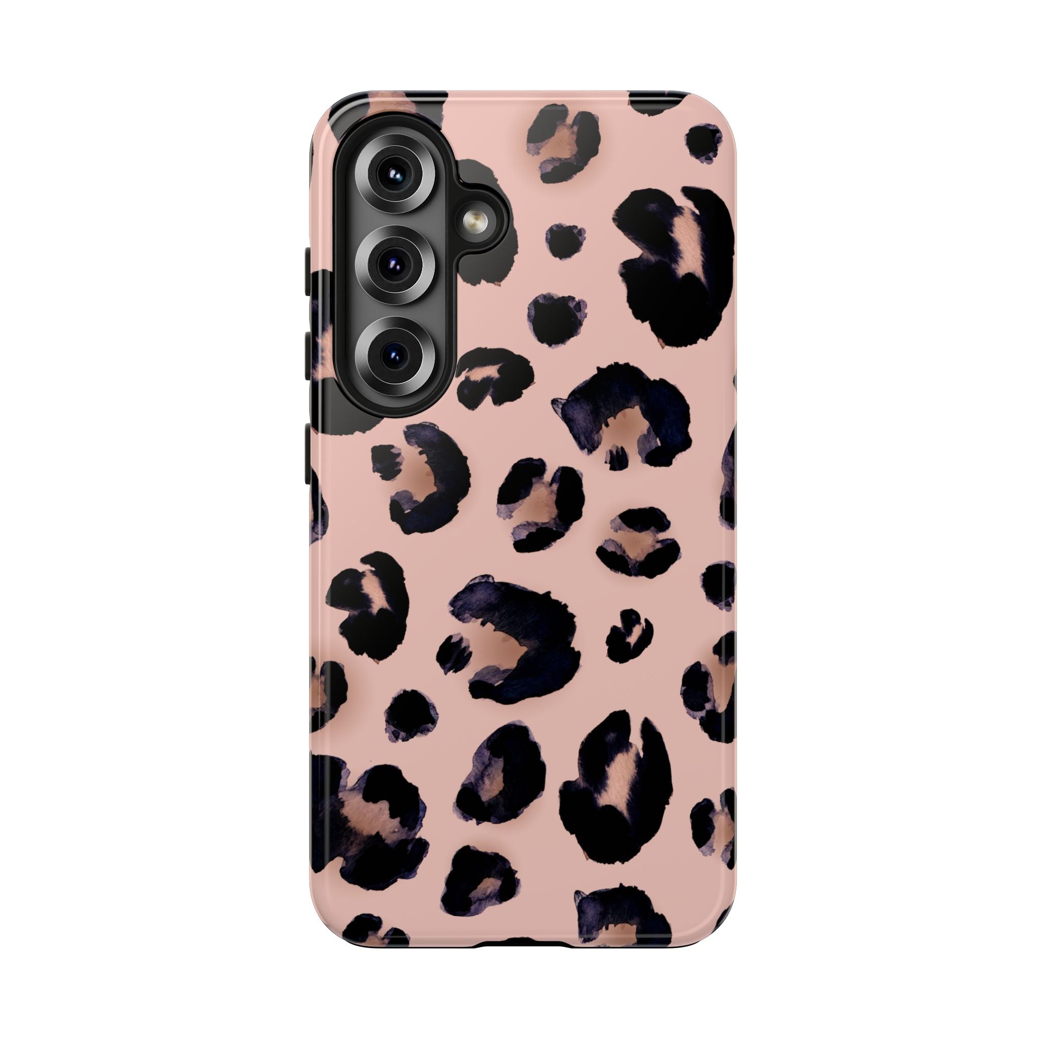Leopard Print Tough Phone Case — Pink Animal Print Protective Cover