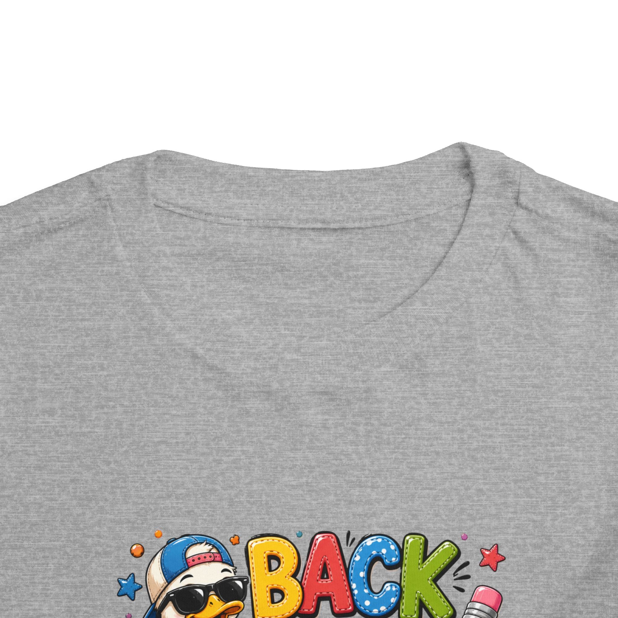 Back to School Toddler Tee — Cute Penguin School Bus Design