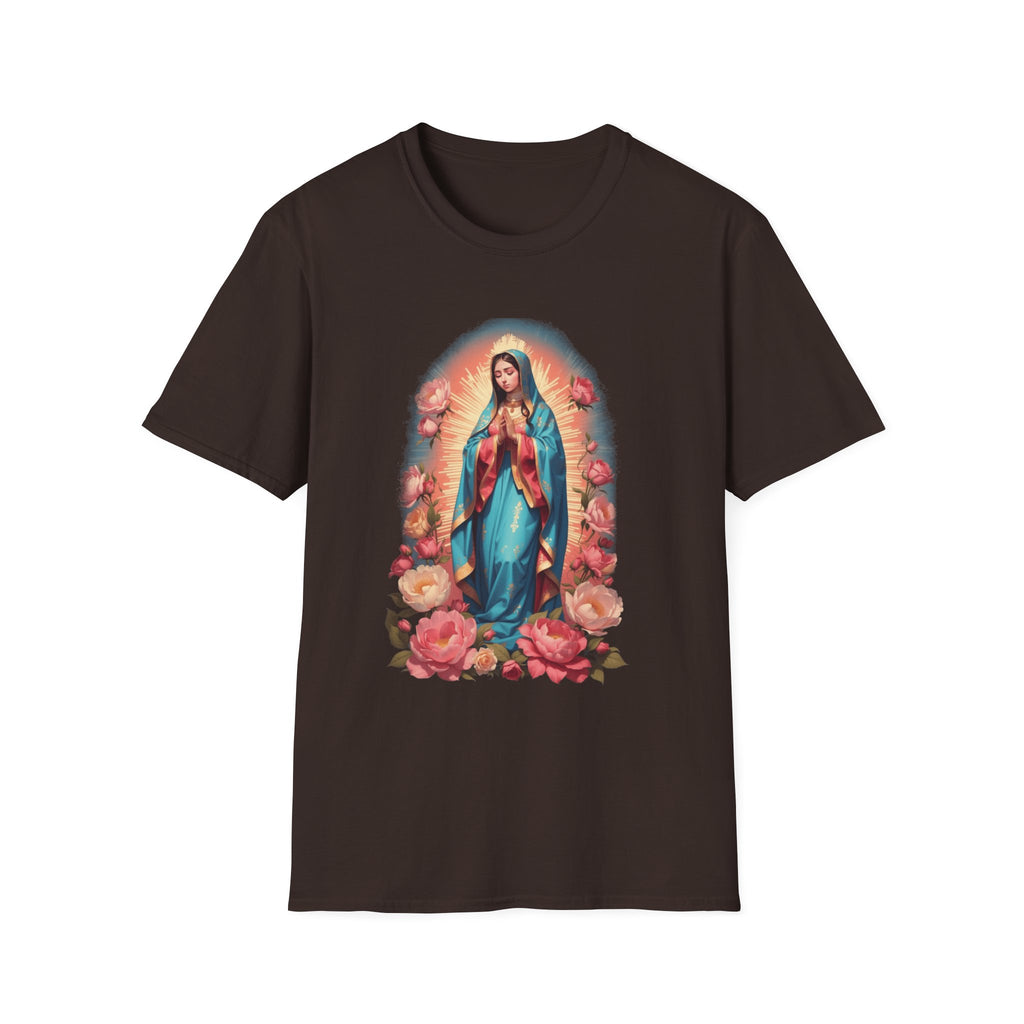 Virgin Mary Pray T-Shirt – Religious Catholic Tee with Colossians 4:2