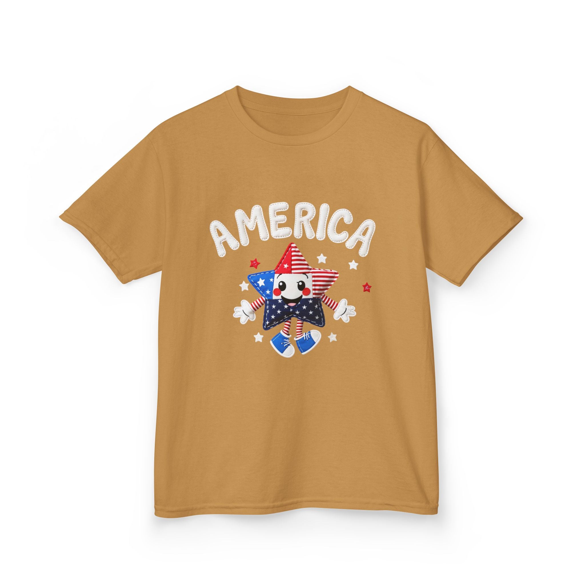 Kids Tee - Cute Patriotic Star 'America' Fourth of July Shirt