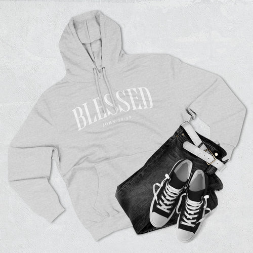 Blessed Fleece Hoodie — Cozy "BLESSED" Pullover for Faith & Everyday Comfort