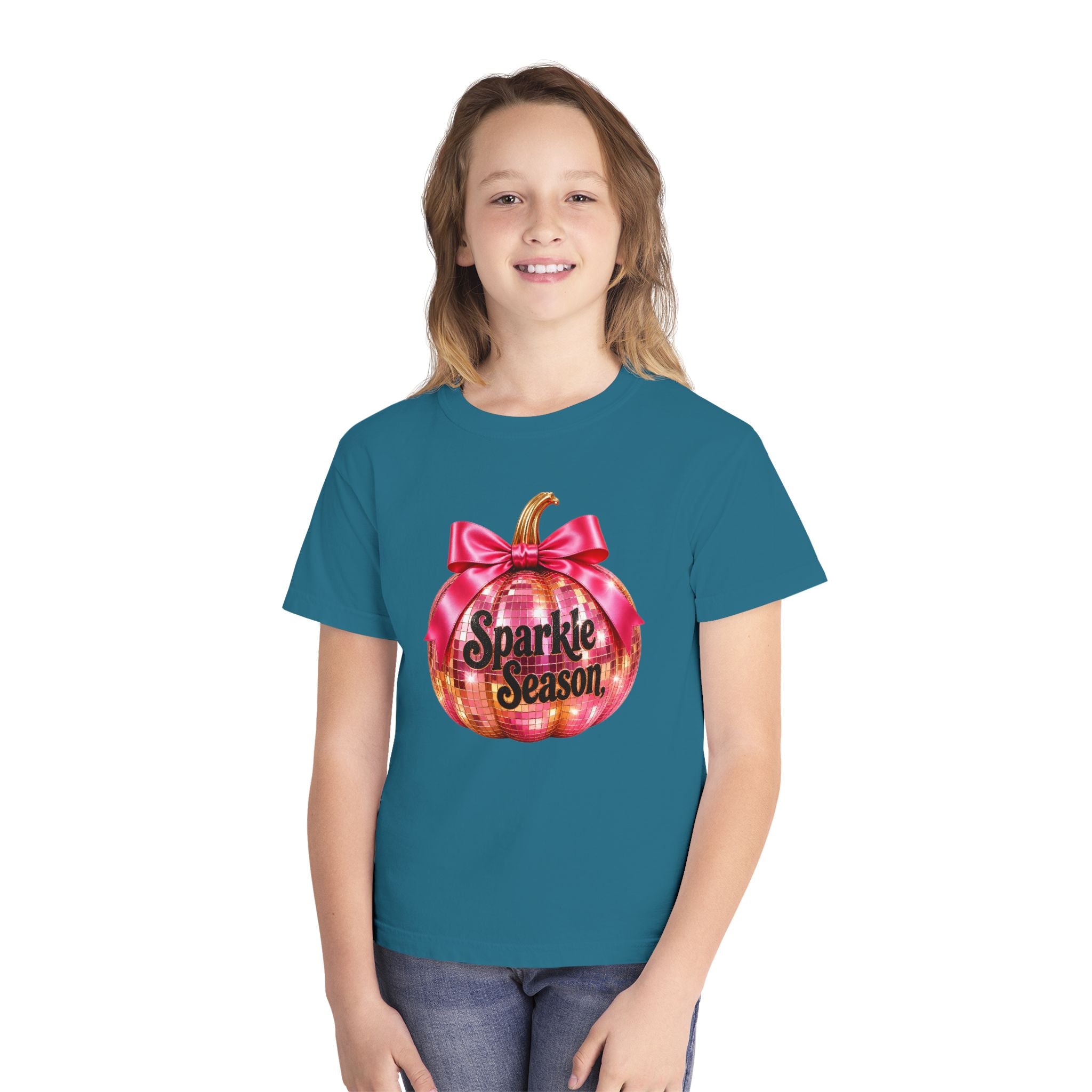 Sparkle Season Pumpkin Youth T‑Shirt