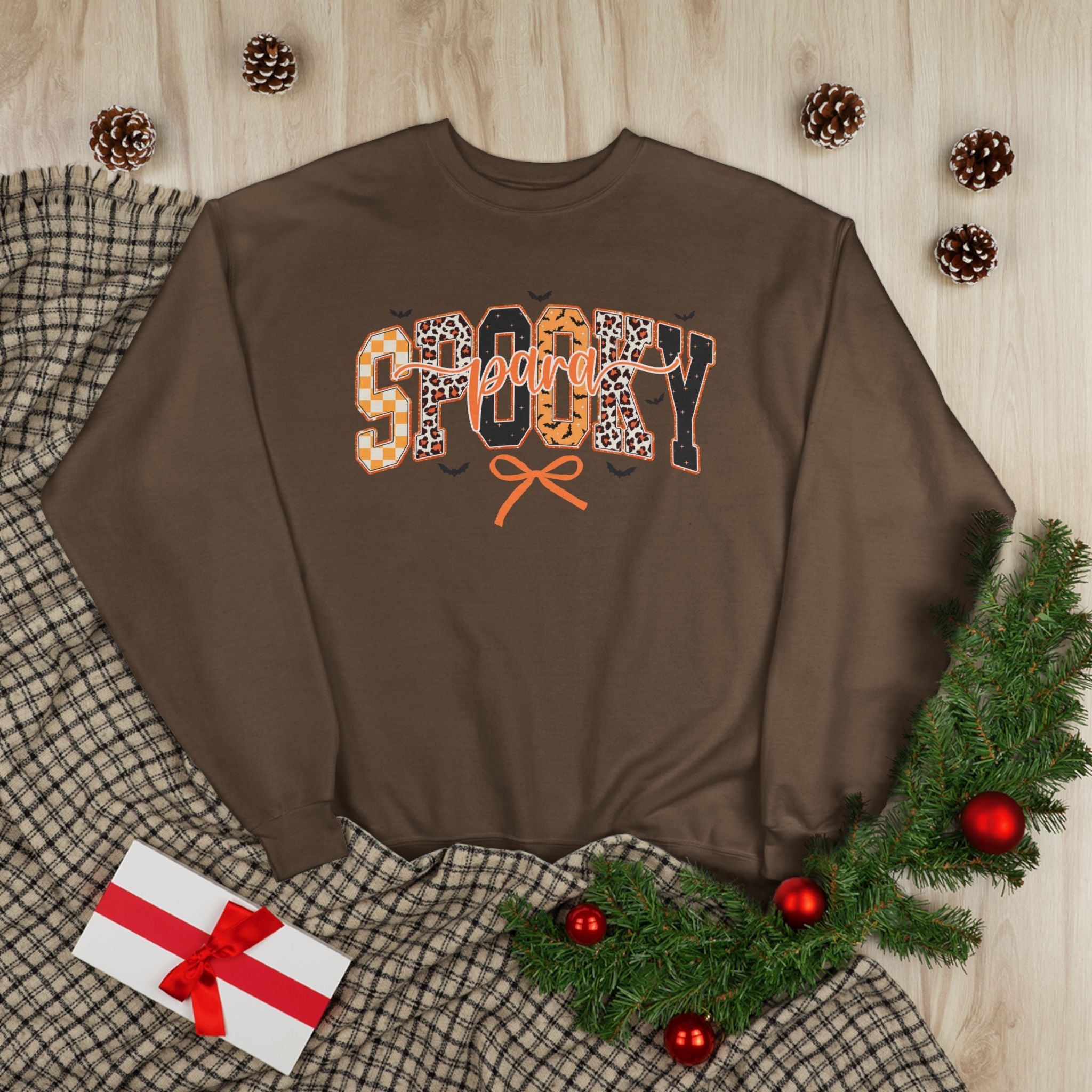 Spooky Leopard Halloween Crewneck Sweatshirt