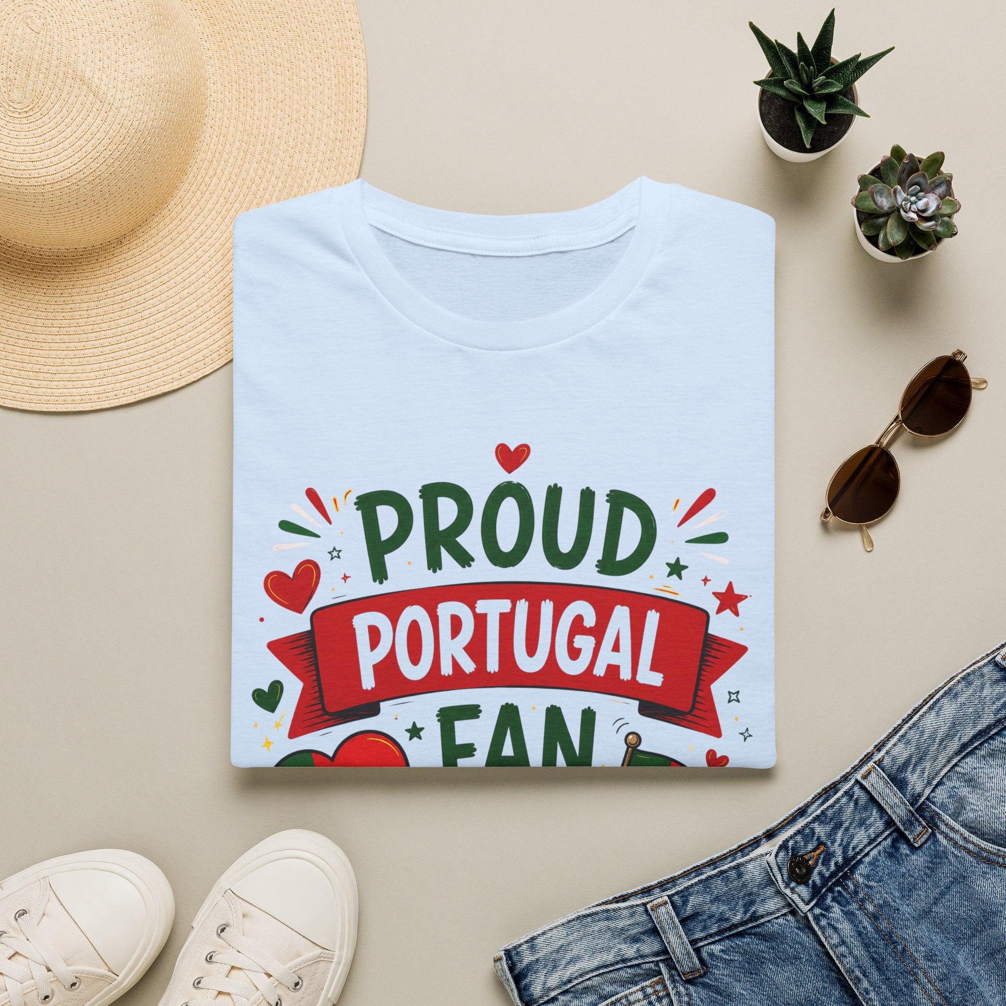 Portugal Fan T‑Shirt — Proud Portugal Fan Soccer Tee