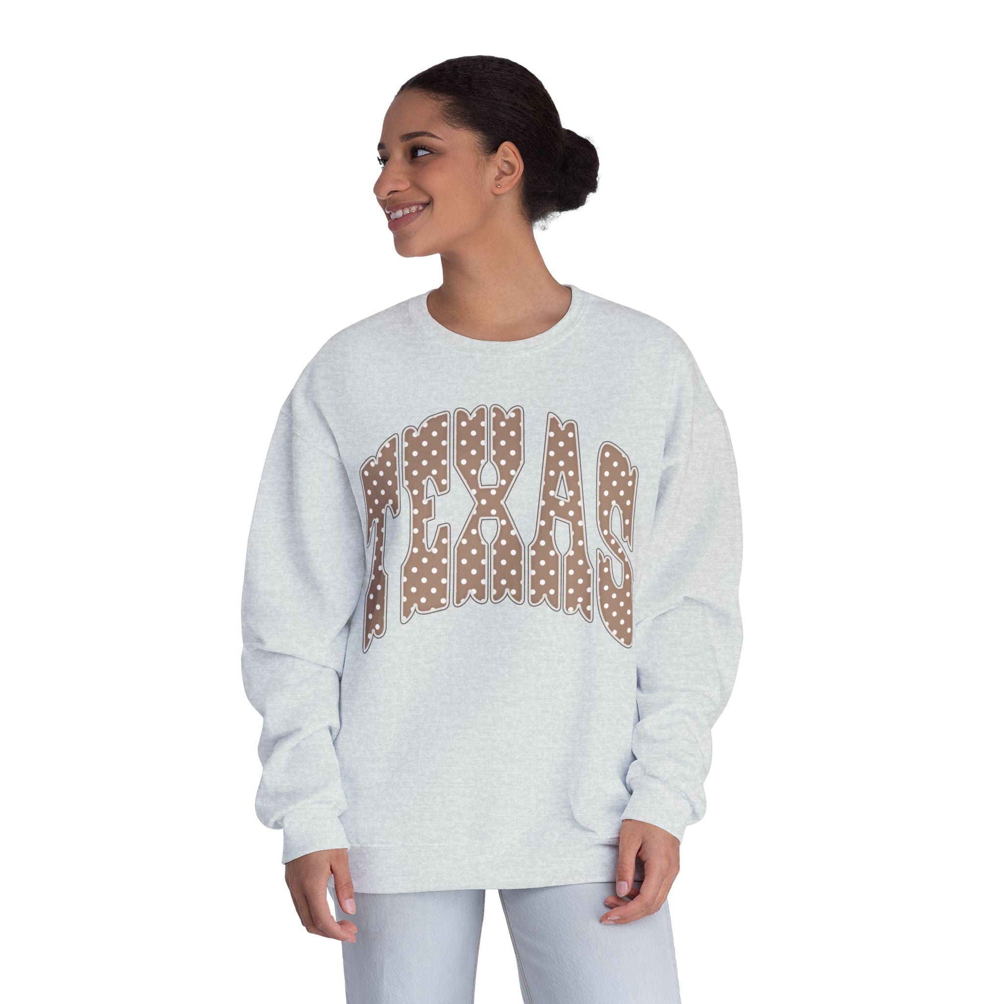 Texas Leopard Print Crewneck Sweatshirt