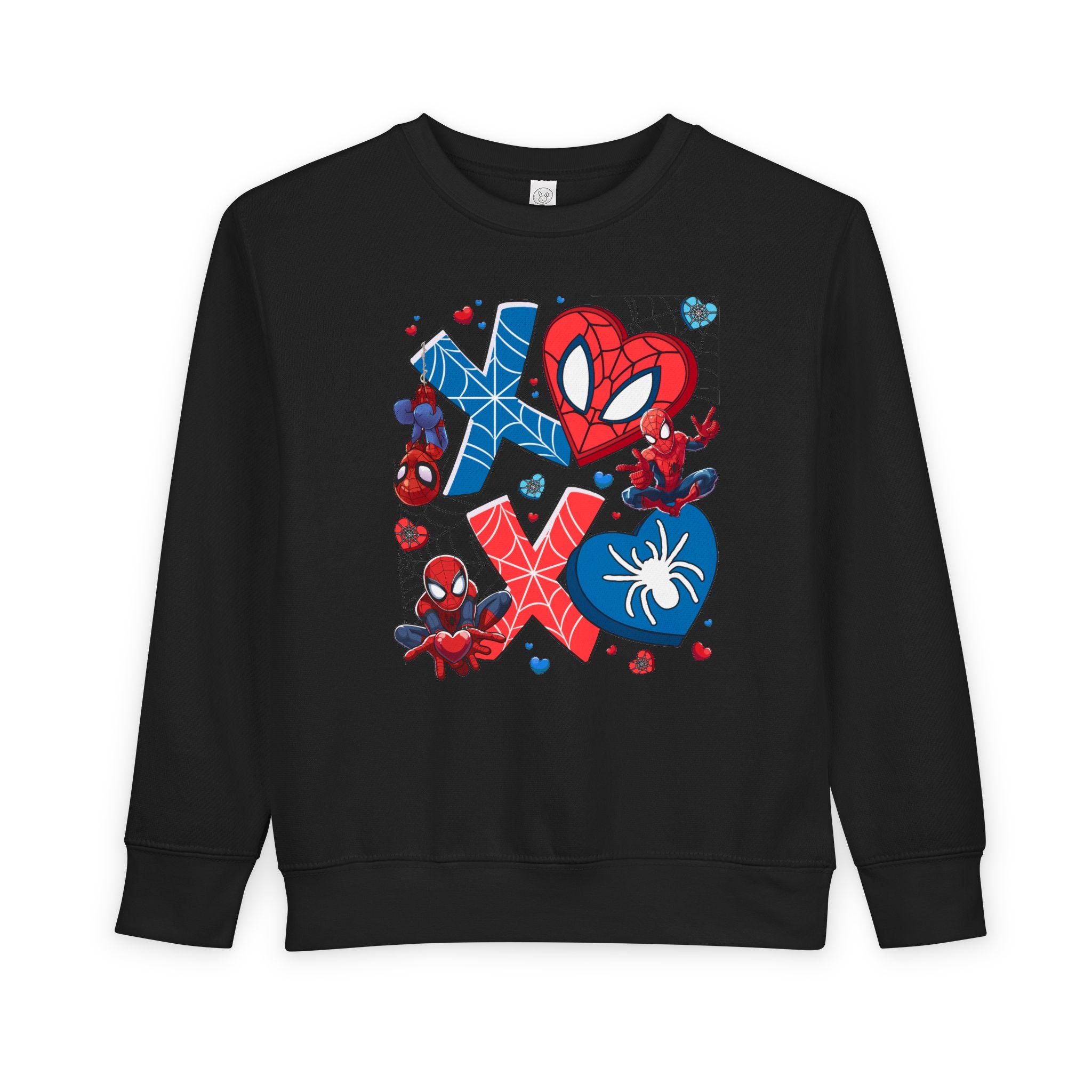 Spiderman Heart Valentines Toddler Sweatshirt