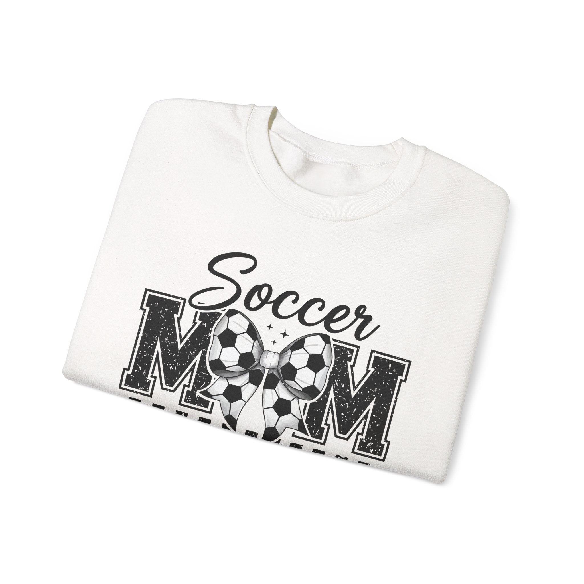 Soccer Mom Crewneck Sweatshirt — Vintage Soccer Ball Design