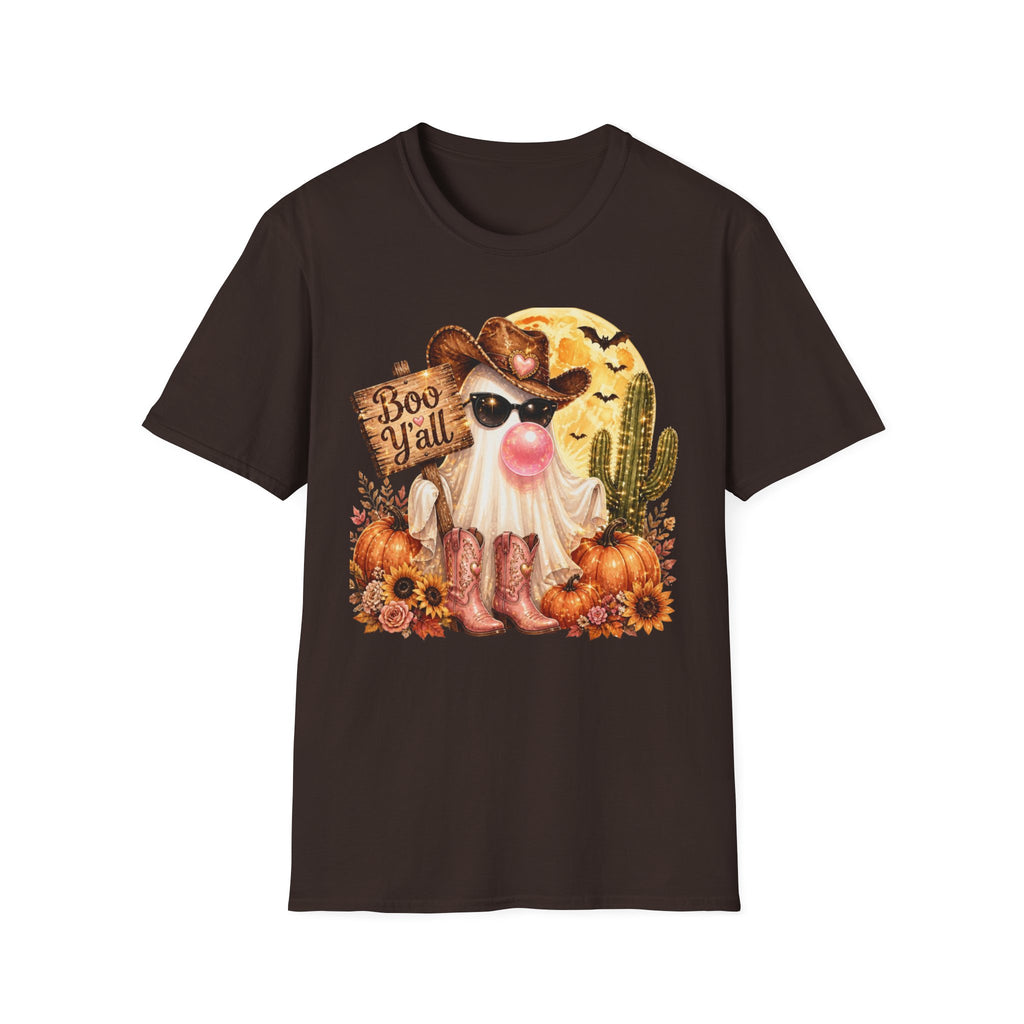 Halloween Gnome T-Shirt — 'Boo Y'all' Western Pumpkin Tee